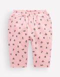 Jerseyhose zum Hineinschlüpfen-Rosa Vintage Kleines Blumenmuster