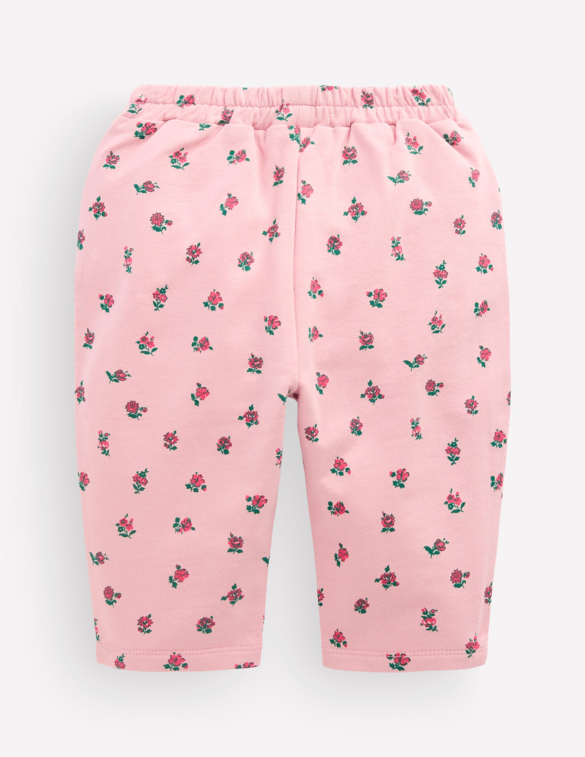 Jerseyhose zum Hineinschlüpfen-Rosa Vintage Kleines Blumenmuster-2