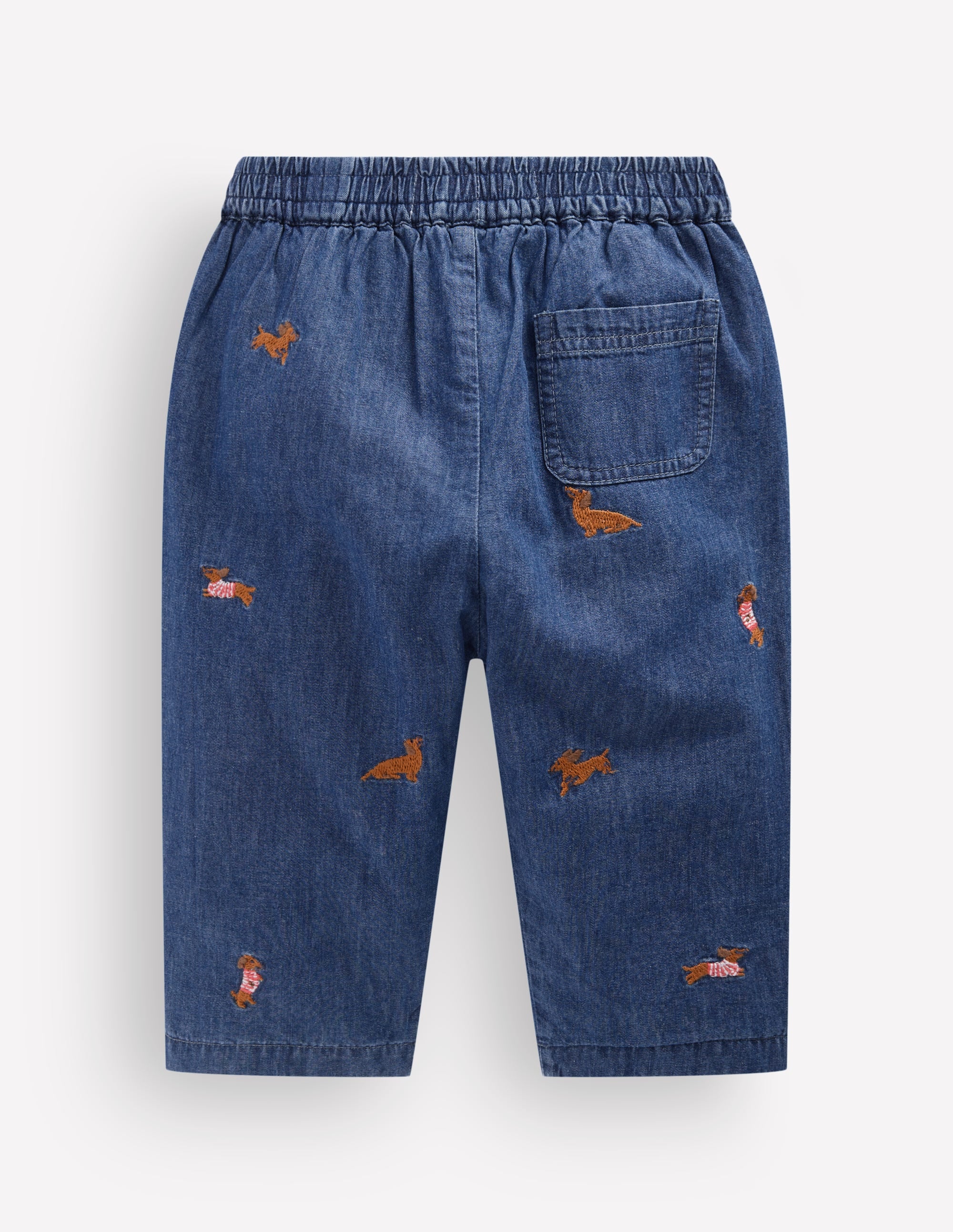 Bestickte Chambray-Hose-Chambray Hunde - Image 2