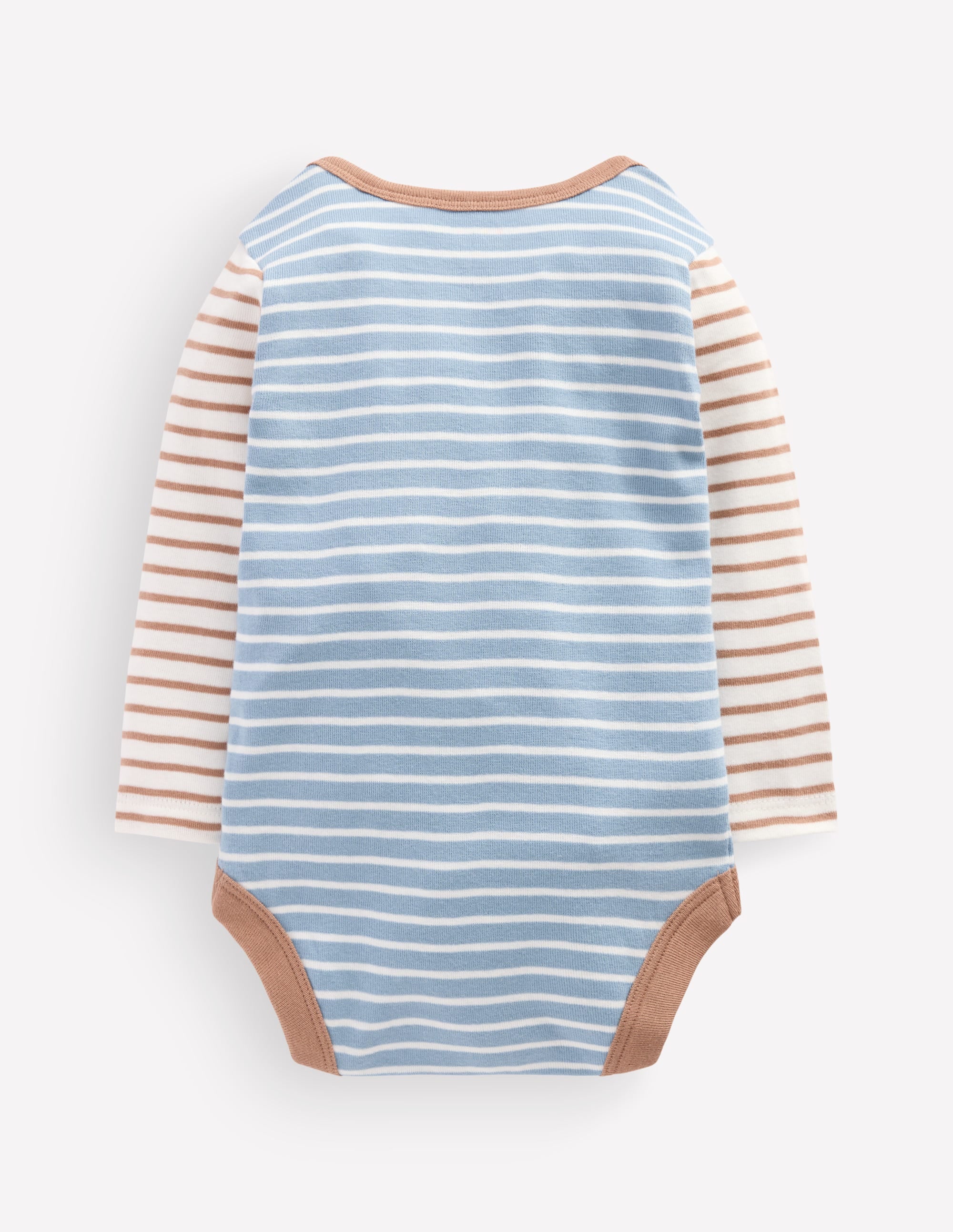 5 bodies en coton-À Rayures Multicolores - Image 2