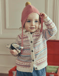 Fair-Isle-Strickjacke-Bunt Sanftes Fair-Isle