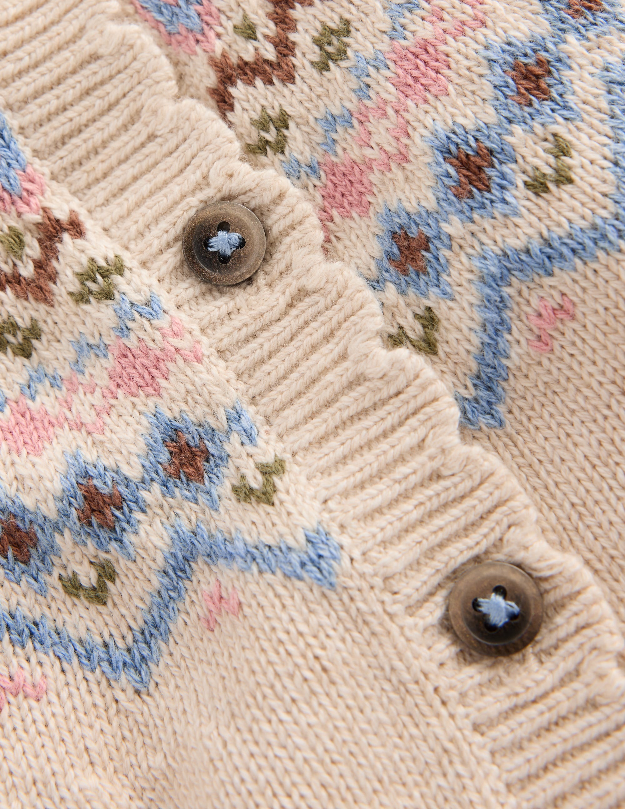 Spielset aus Fair-Isle-Strick-Beige Meliert - Image 4