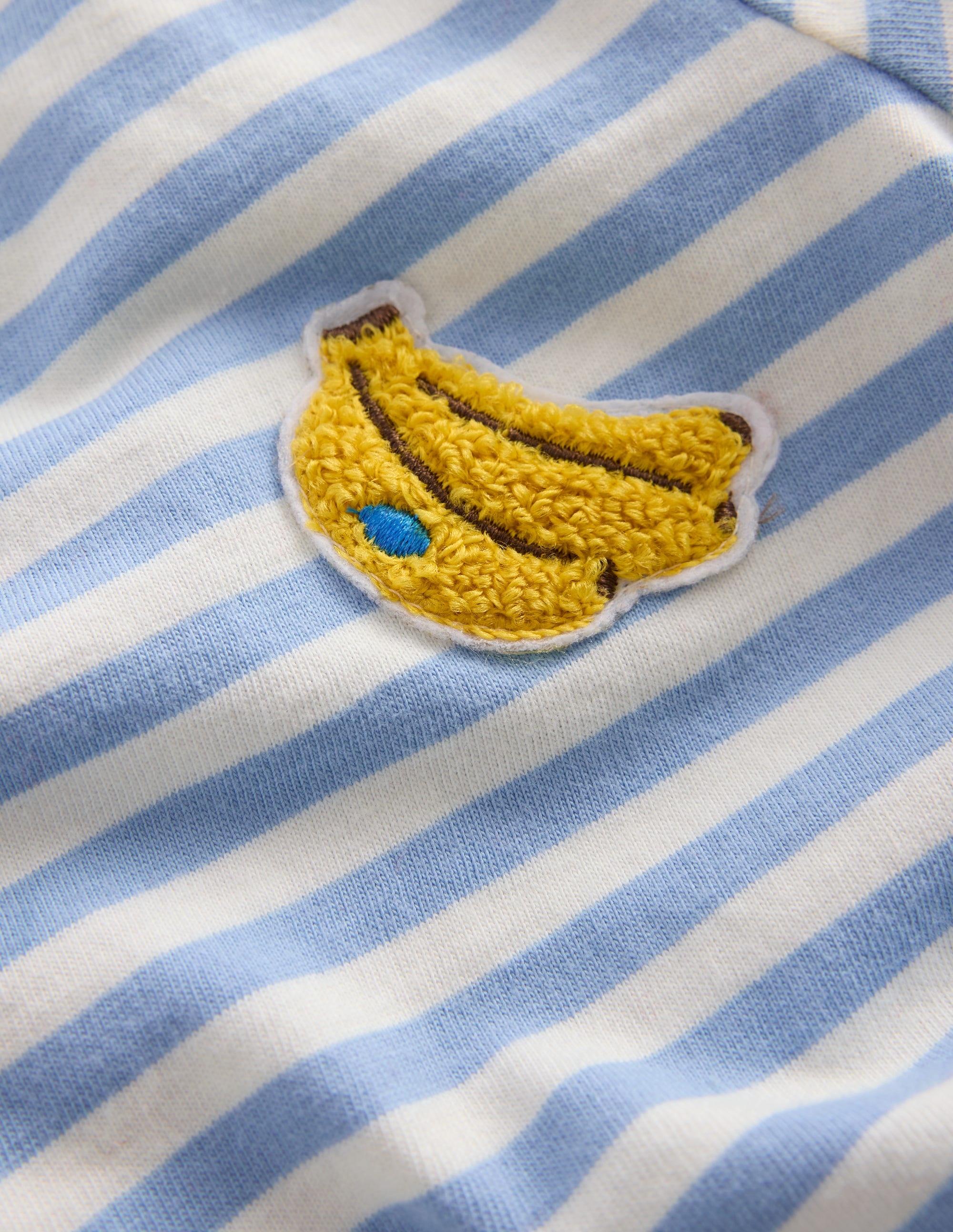 Spielset aus gewebtem Jersey mit Logo-Naturweiß und Blau Streifen Bananen - Image 3