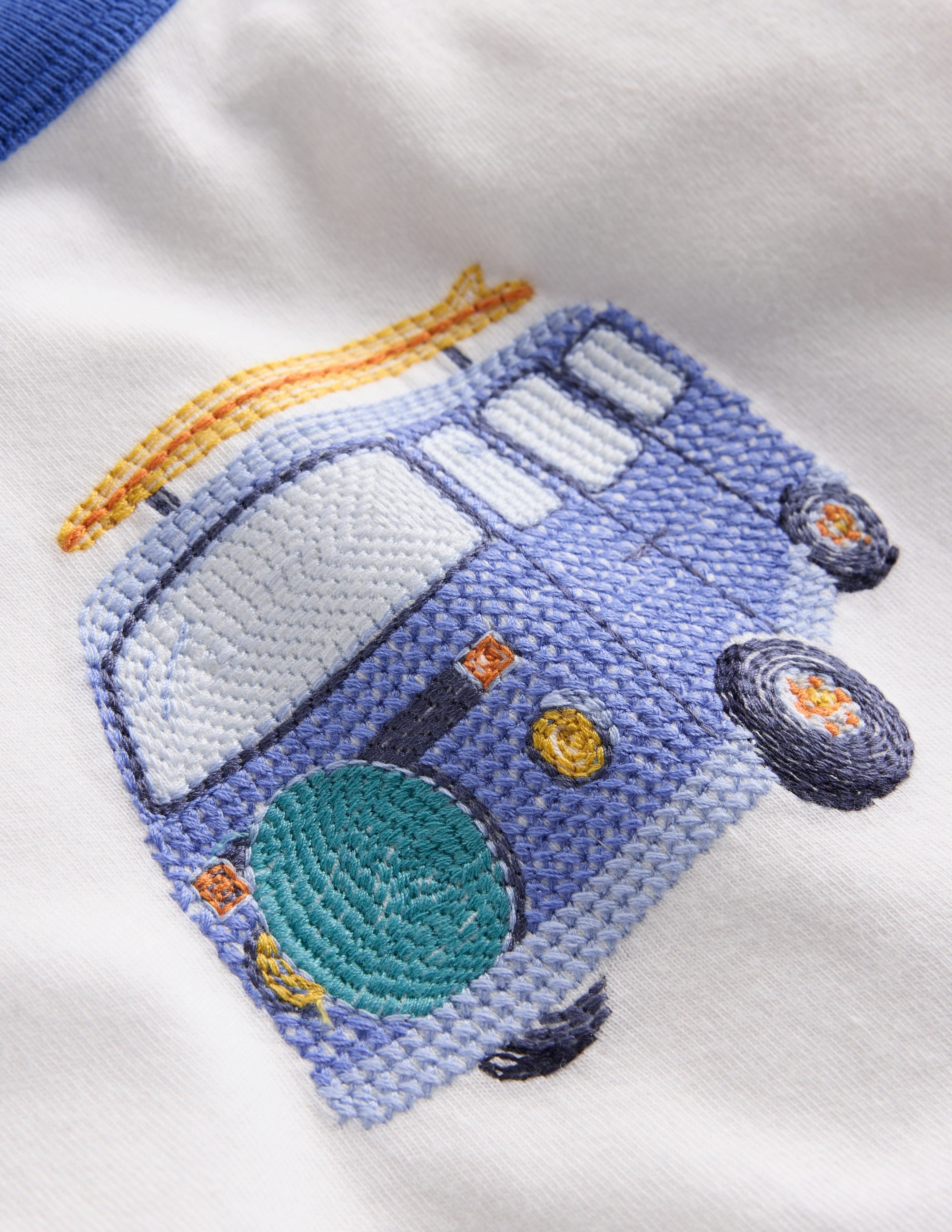 Ensemble en jersey à logo-Rayé camping-car bleu - Image 3
