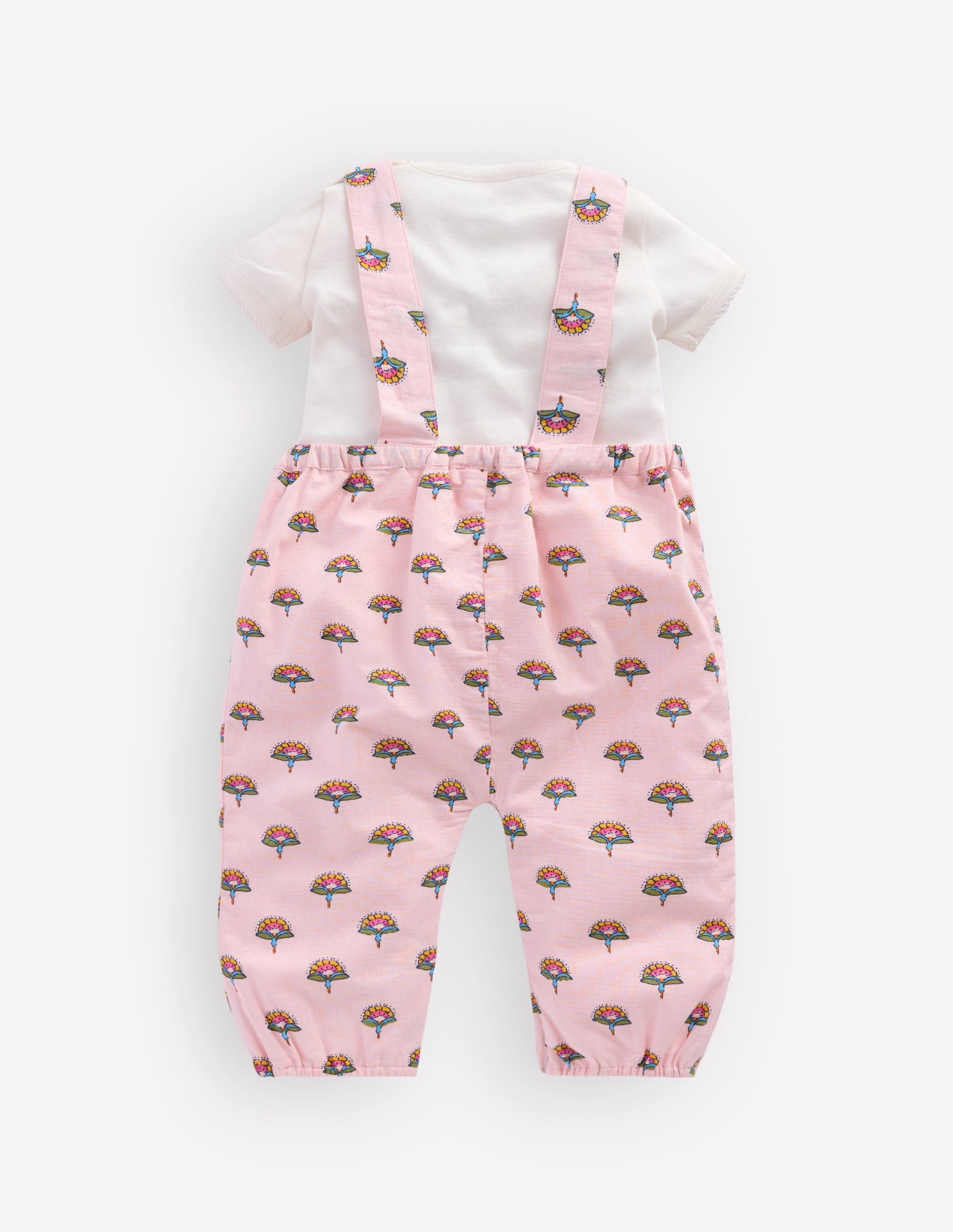 Besticktes Strampler-Set-Rosa Elefant-2