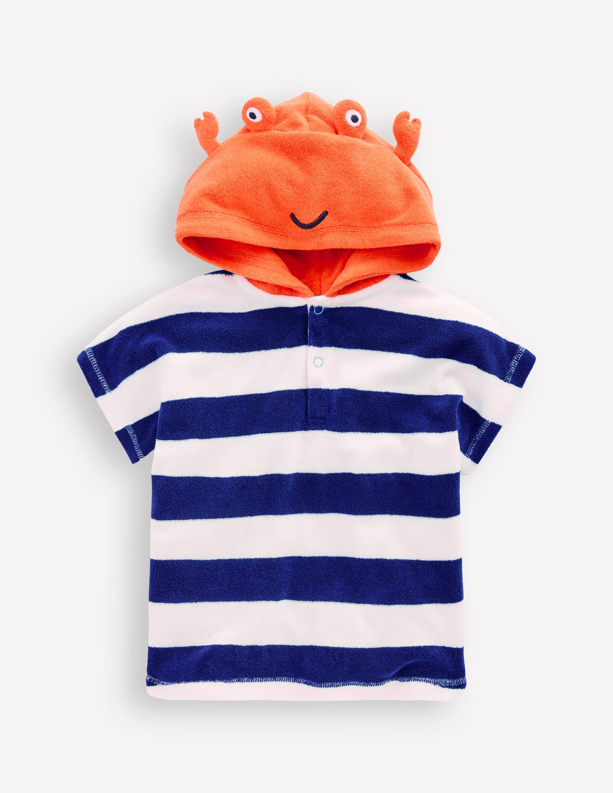 Origineller Frottee-Badeponcho-Blau Krebs - Image 1
