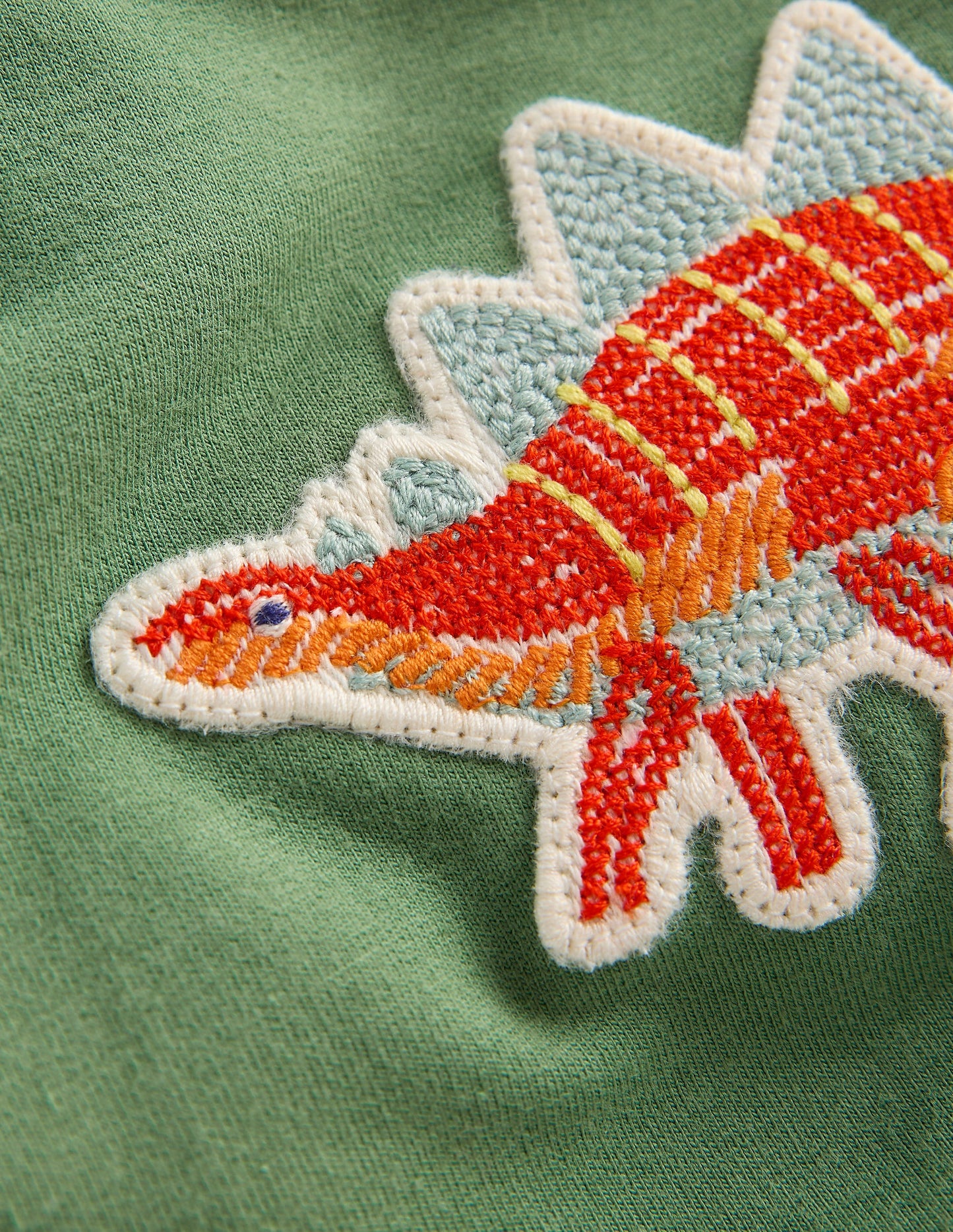 Sweatshirt-Spielset-Salbeigrün Dinosaurier