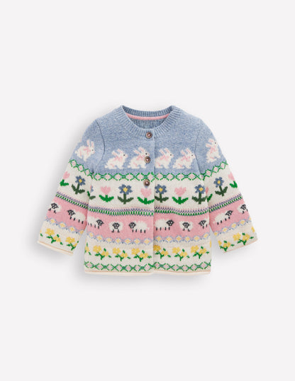 Edie Fair Isle Cardigan-Multi Easter-1