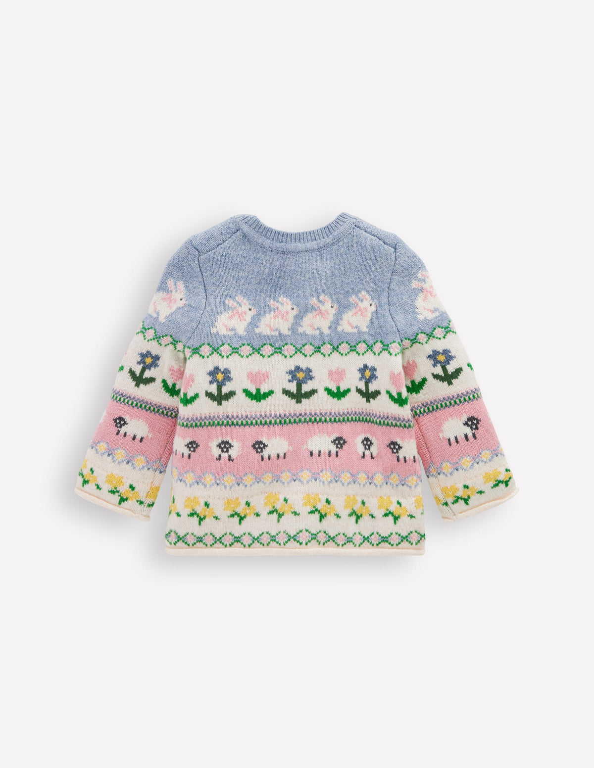 Edie Fair-Isle-Strickjacke-Bunt Ostern - Image 2