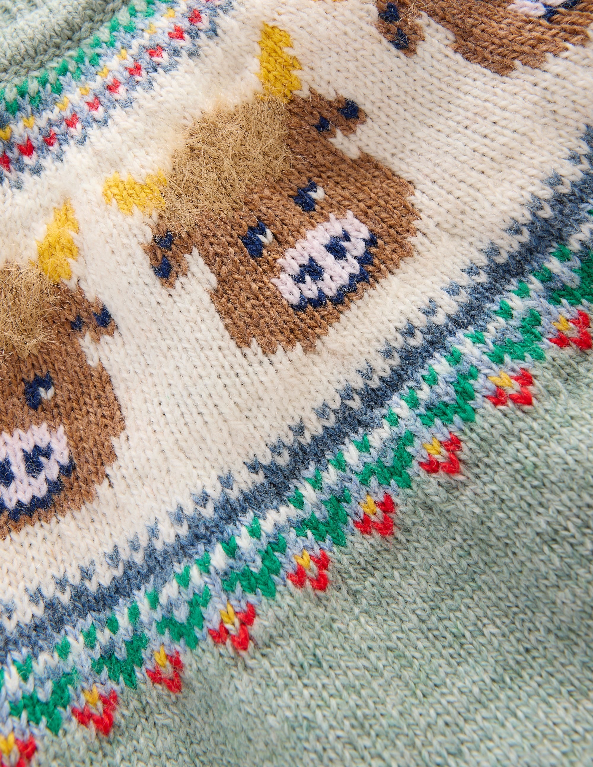 Fair-Isle-Pullover-Zultanitgrün Hochlandrinder - Image 3