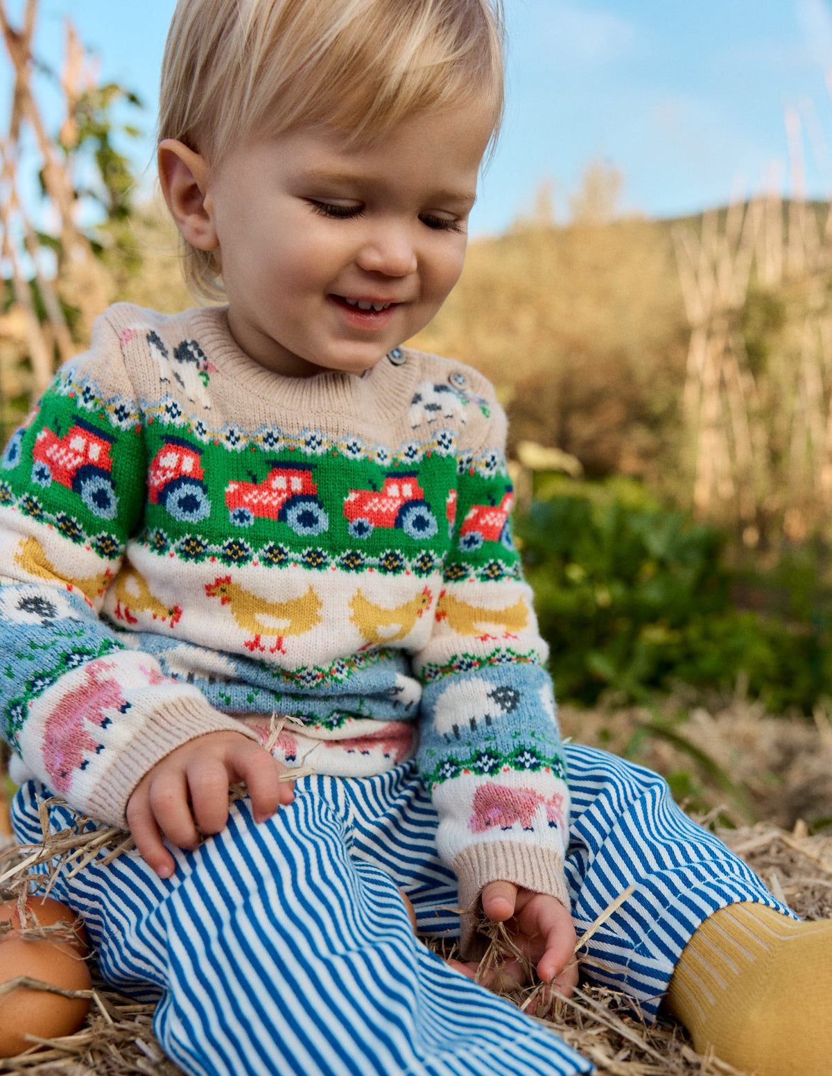 Fair isle Jumper-Multi Easter Fair Isle - Image 1