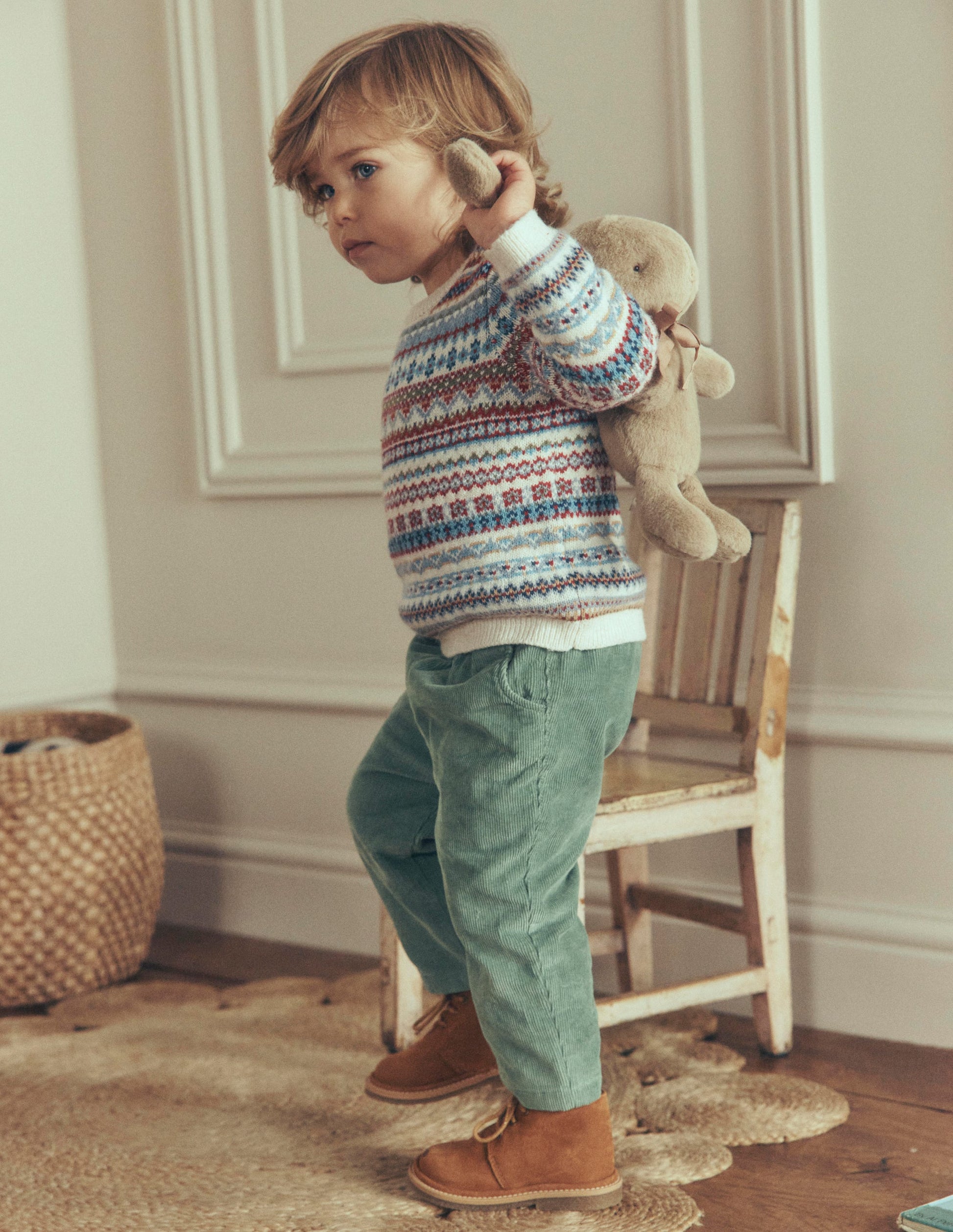 Fair-Isle-Pullover-Bunt Sanftes Fair-Isle-2