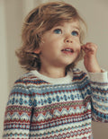 Fair-Isle-Pullover-Bunt Sanftes Fair-Isle