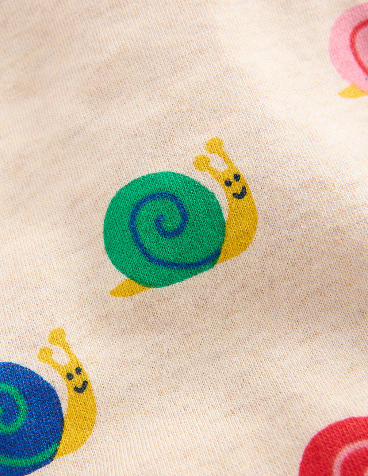 Bedrucktes Sweatshirt-Haferbeige Schnecke - Image 3