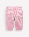 Baumwollhose zum Hineinschlüpfen-Rosa mit Streifen