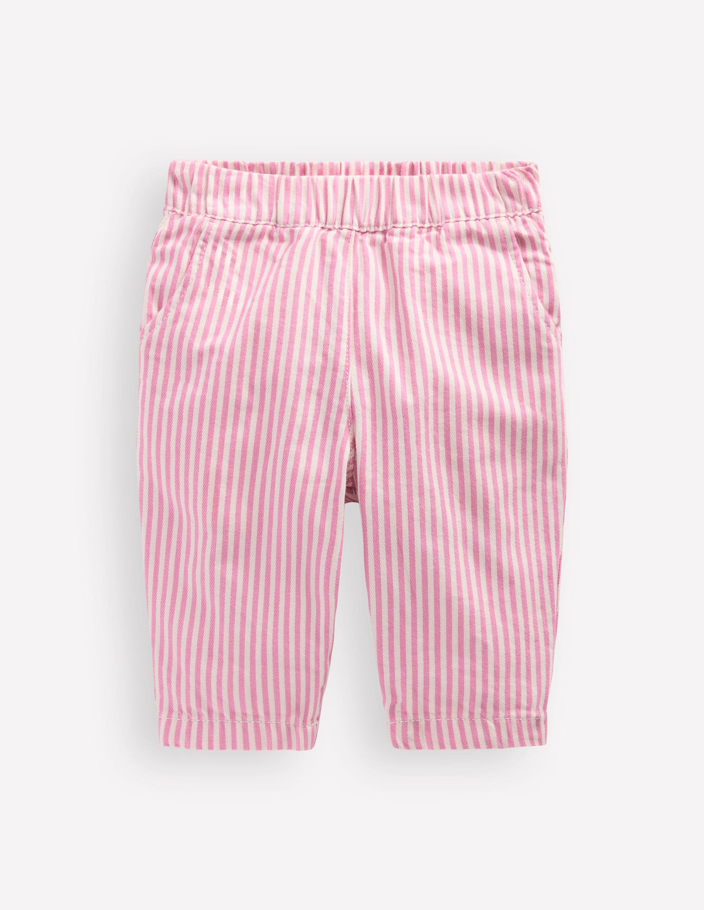 Baumwollhose zum Hineinschlüpfen-Rosa mit Streifen