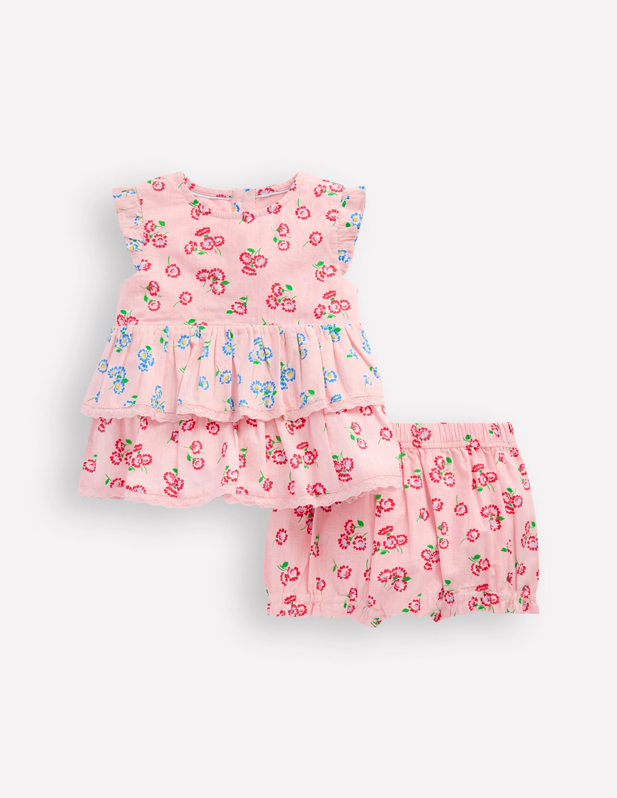 Gestuftes Rüschen-Spielset-Rosa Gänseblümchen Kuddelmuddel - Image 1