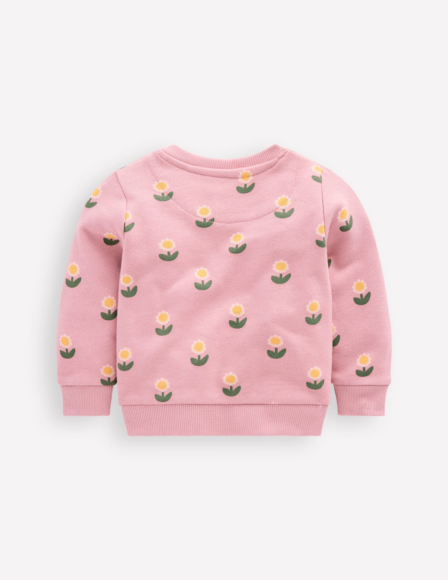 Sweat imprimé-Motif Daisy Stamp rose vintage