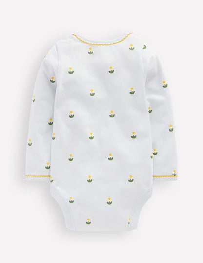 3 bodies en coton-Pâquerette multi-2