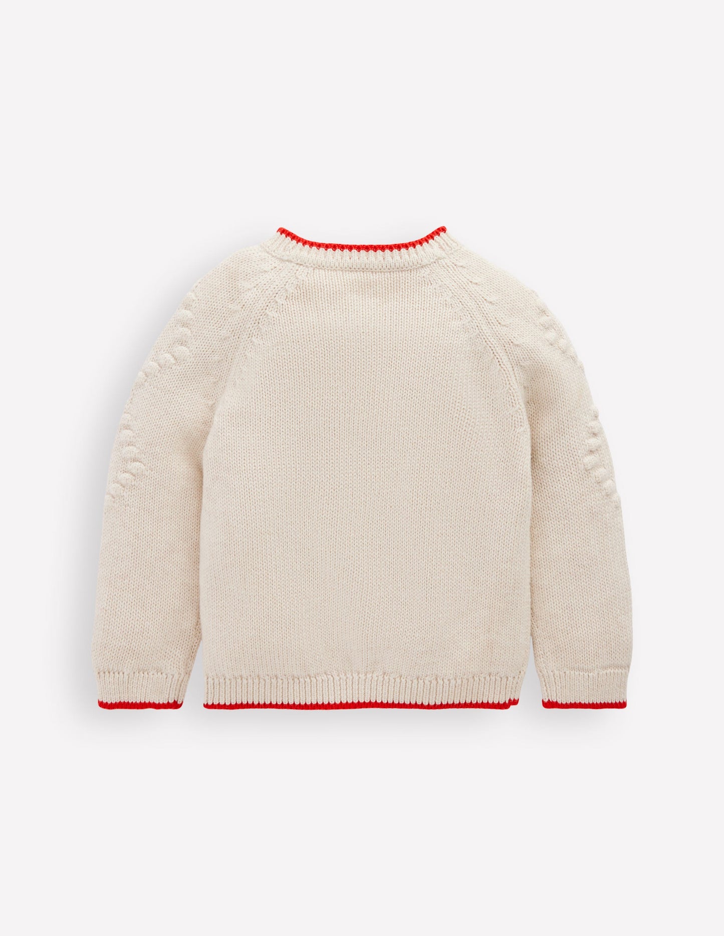 Gilet brodé en coton-Fleurs Écru