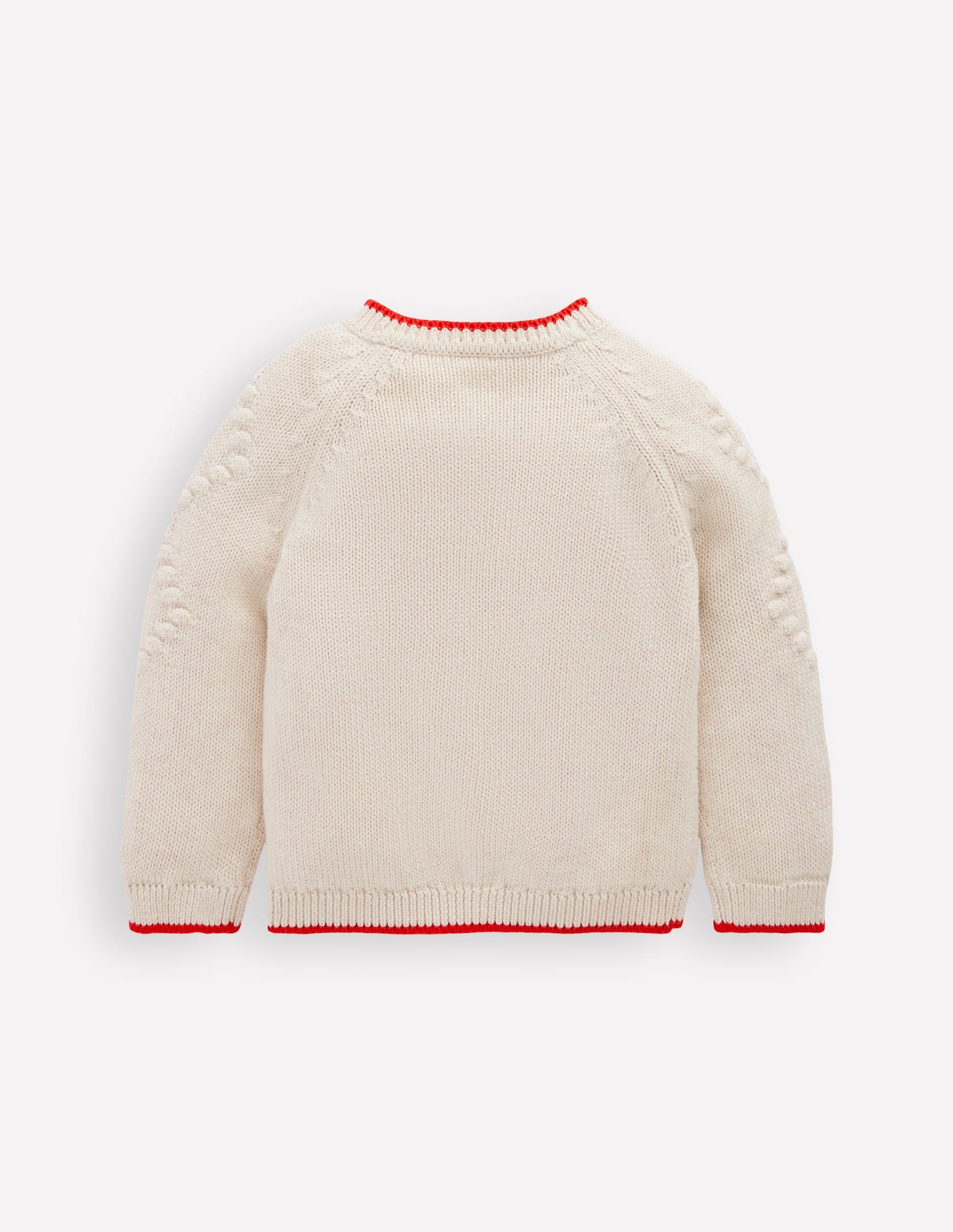 Gilet brodé en coton-Fleurs Écru-2