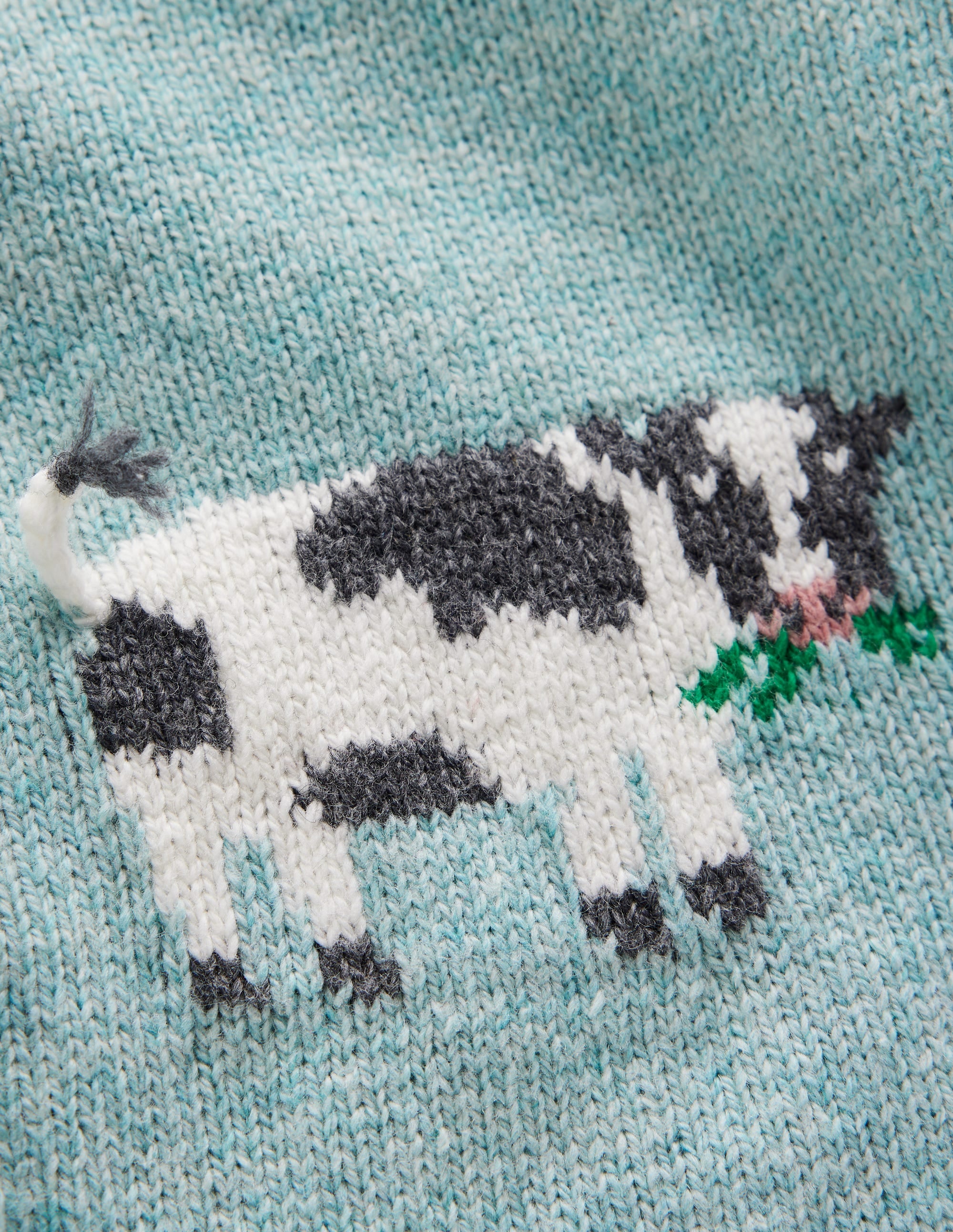 Strickjacke mit lustigem Motiv-Georgisches Blau Bauernhoftiere - Image 3