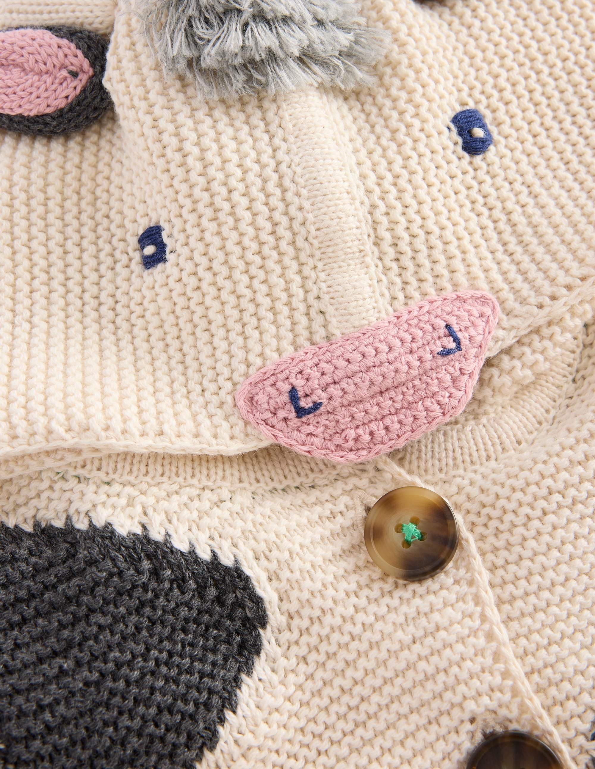 Originelle, gestrickte Baumwolljacke-Kuh - Image 3