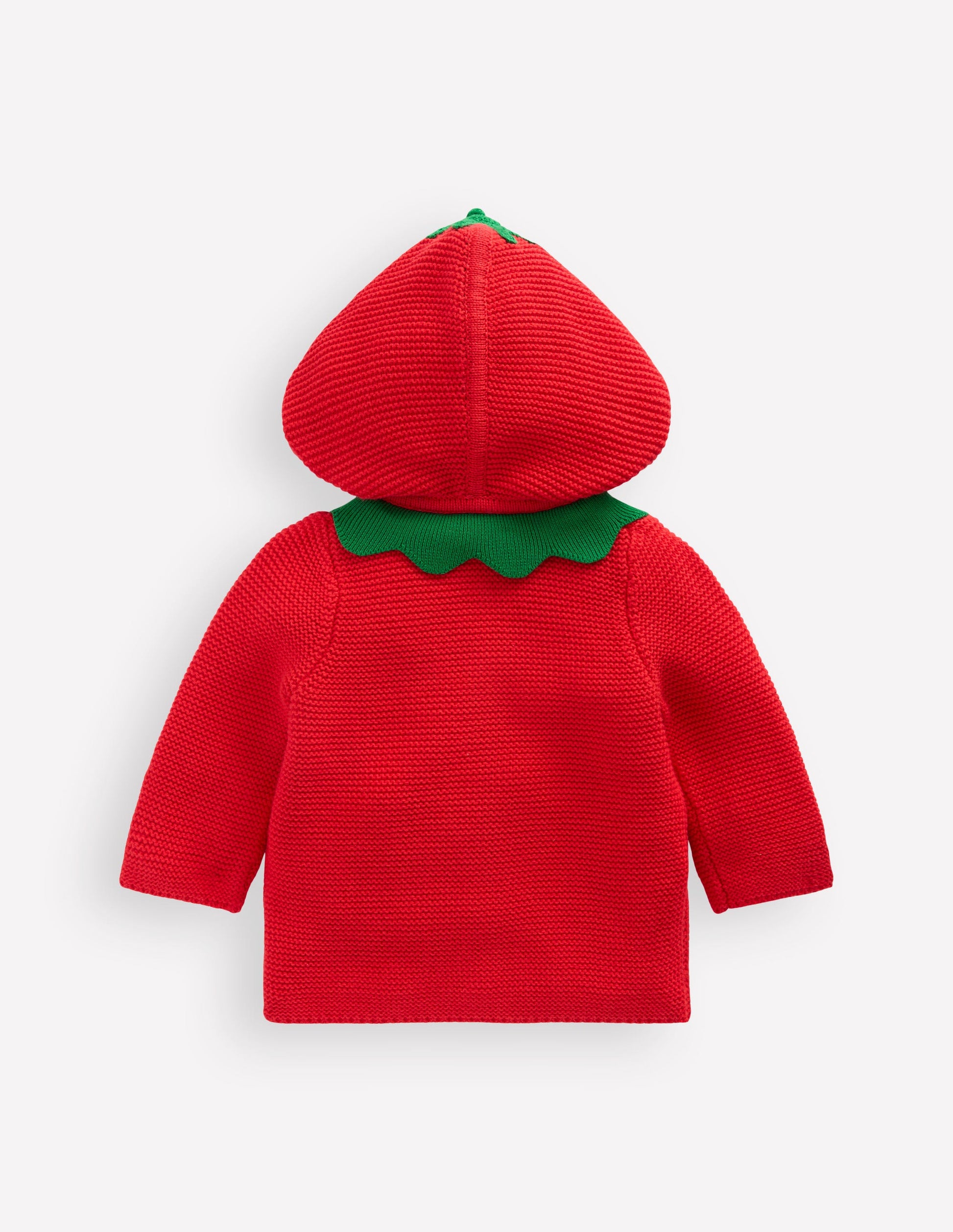 Veste fantaisie en maille de coton-Fraise-2