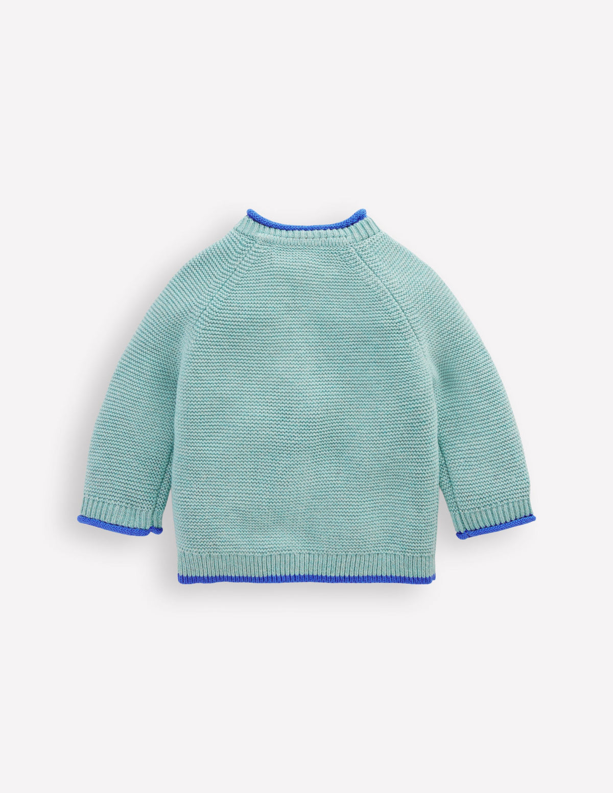 Baumwoll-Strickjacke mit Logo-Aquifer-Blau Lustige Eier - Image 2