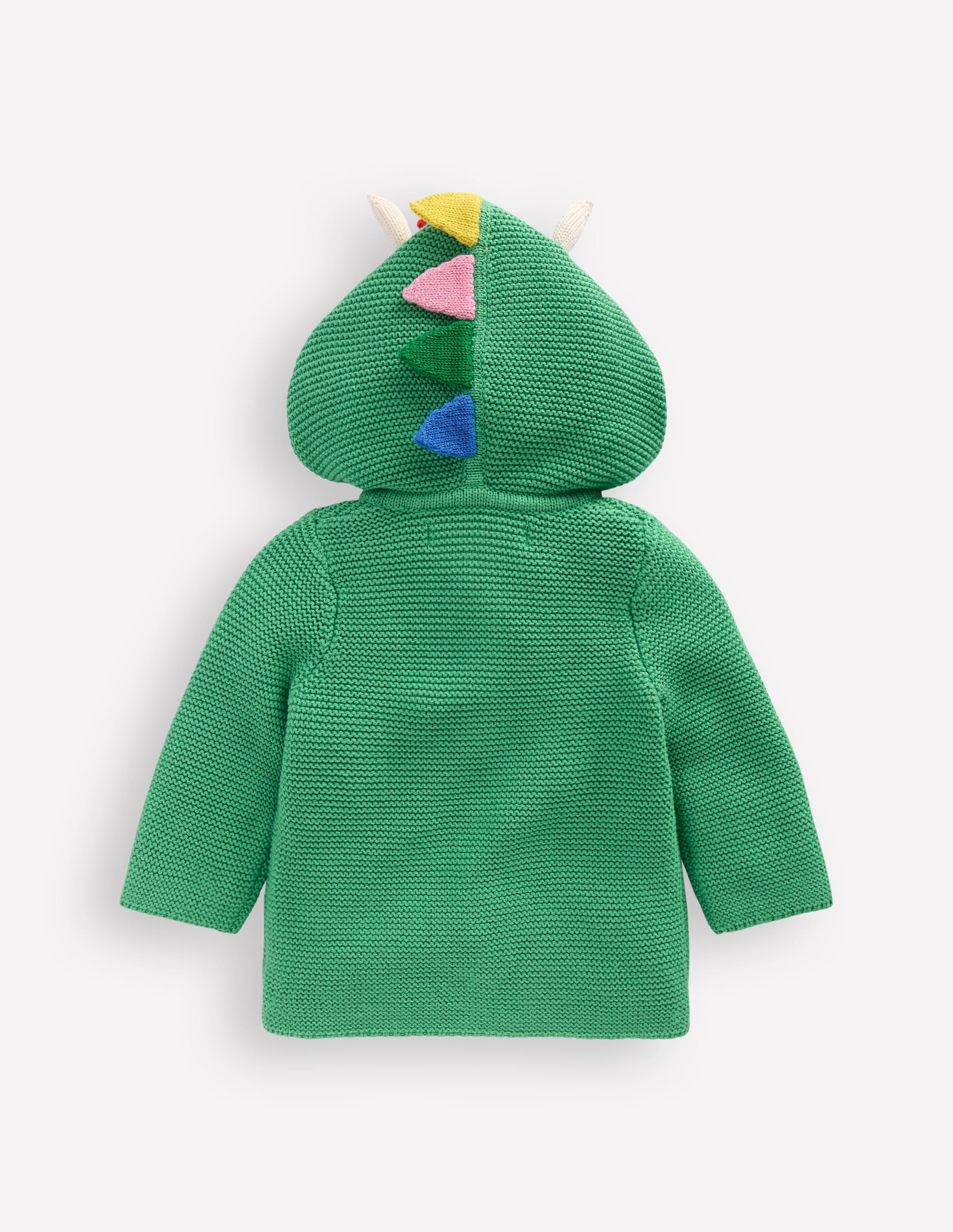 Originelle, gestrickte Baumwolljacke-Aloe-Grün Dino - Image 2