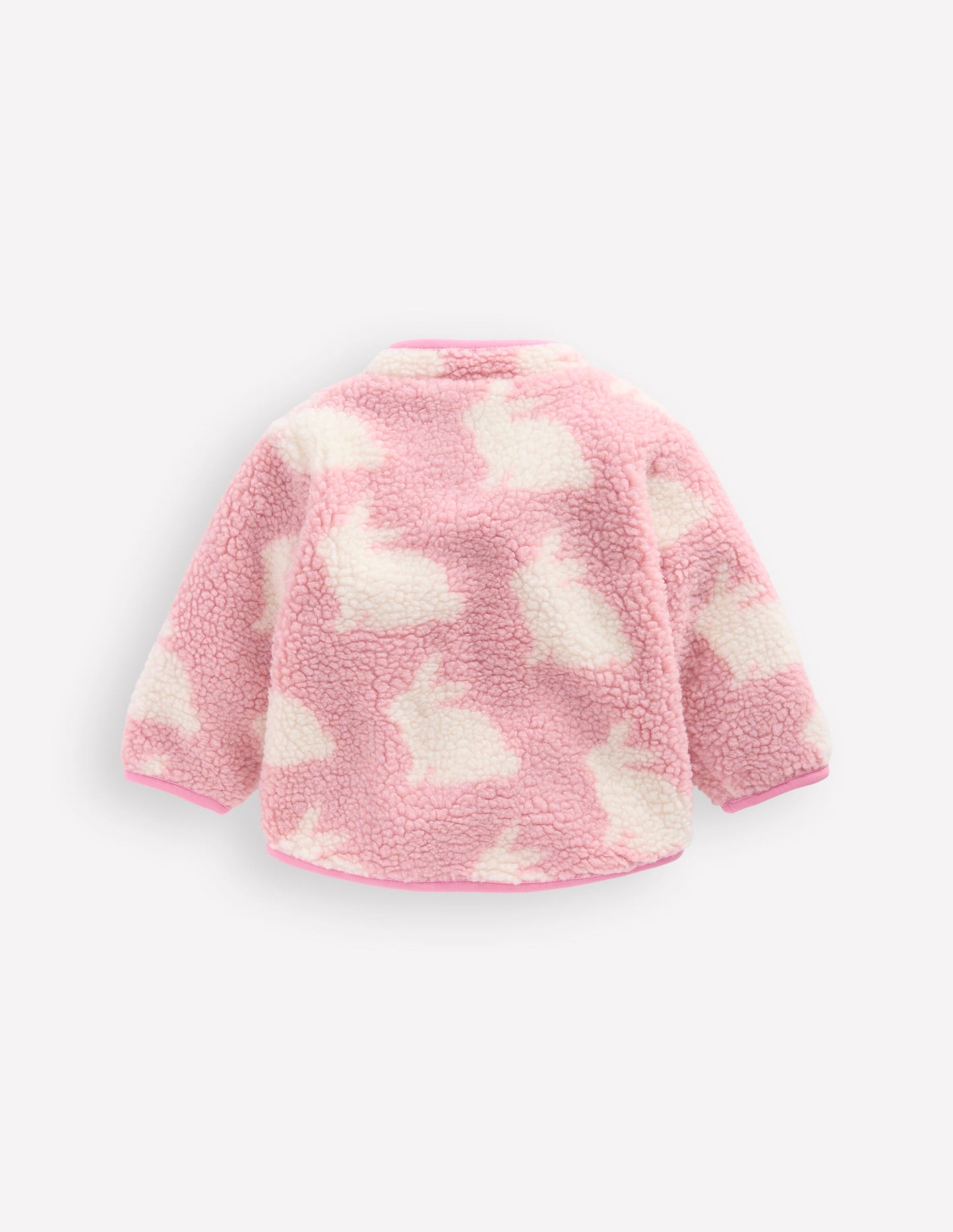 Kuschelige Teddyfell-Jacke-Rosa Kaninchen