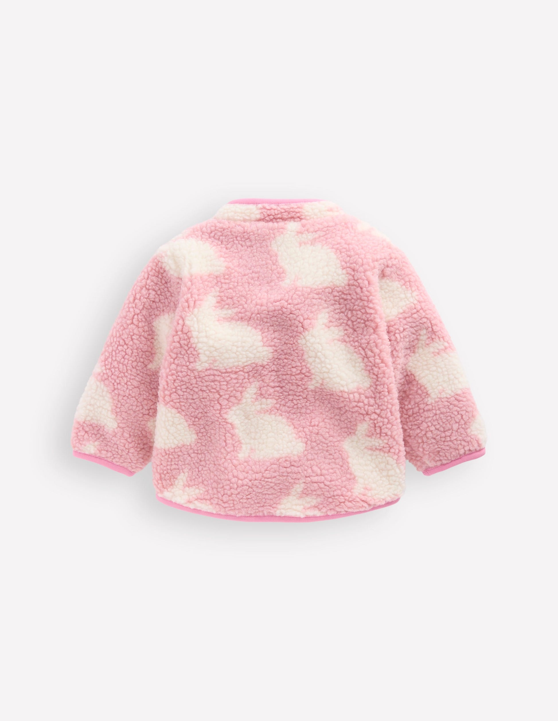 Kuschelige Teddyfell-Jacke-Rosa Kaninchen-2
