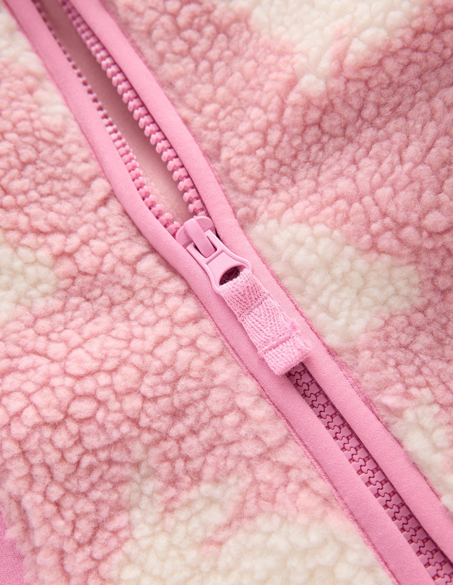 Kuschelige Teddyfell-Jacke-Rosa Kaninchen