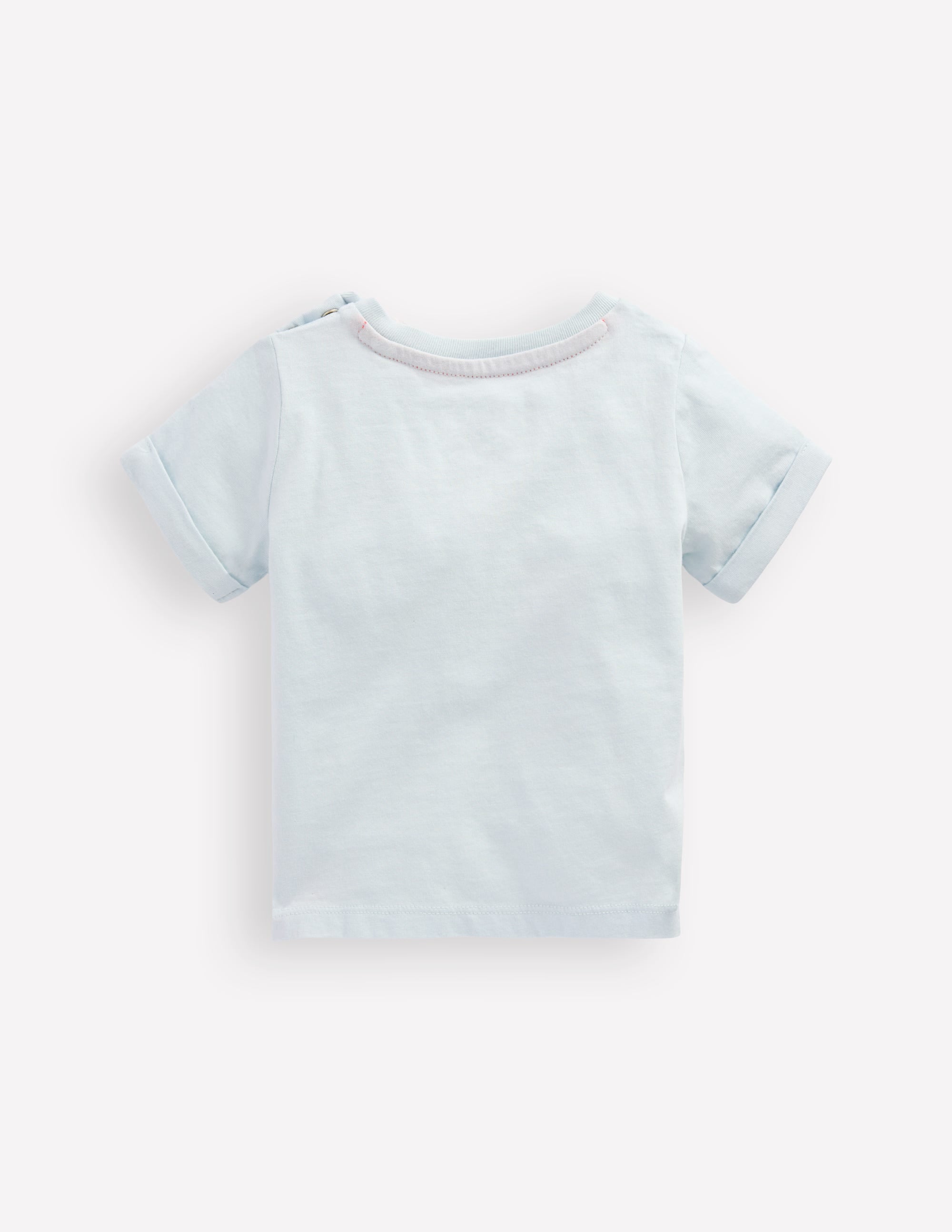 T-shirt manches courtes à logo-Motifs océaniques bleu clair - Image 2