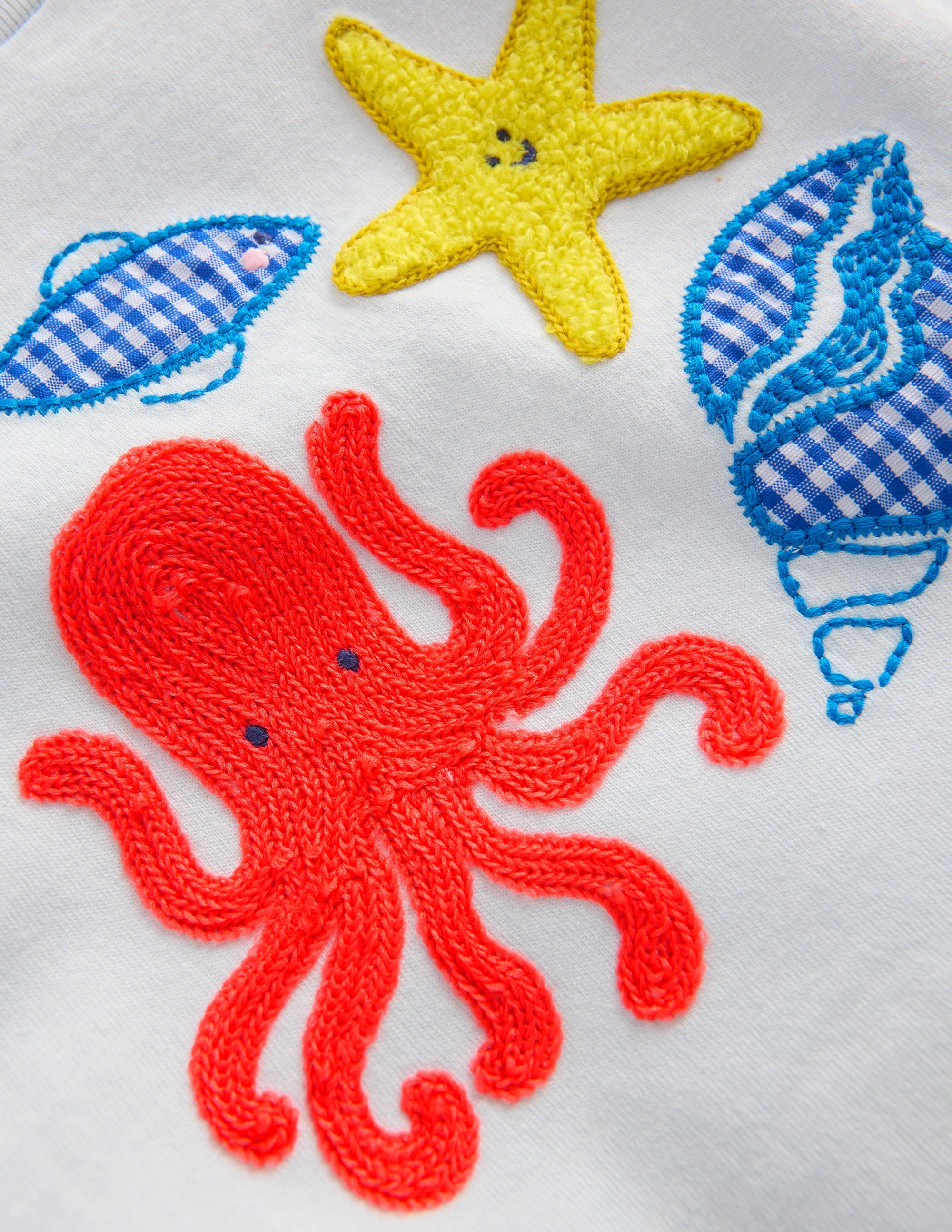 T-shirt manches courtes à logo-Motifs océaniques bleu clair - Image 3