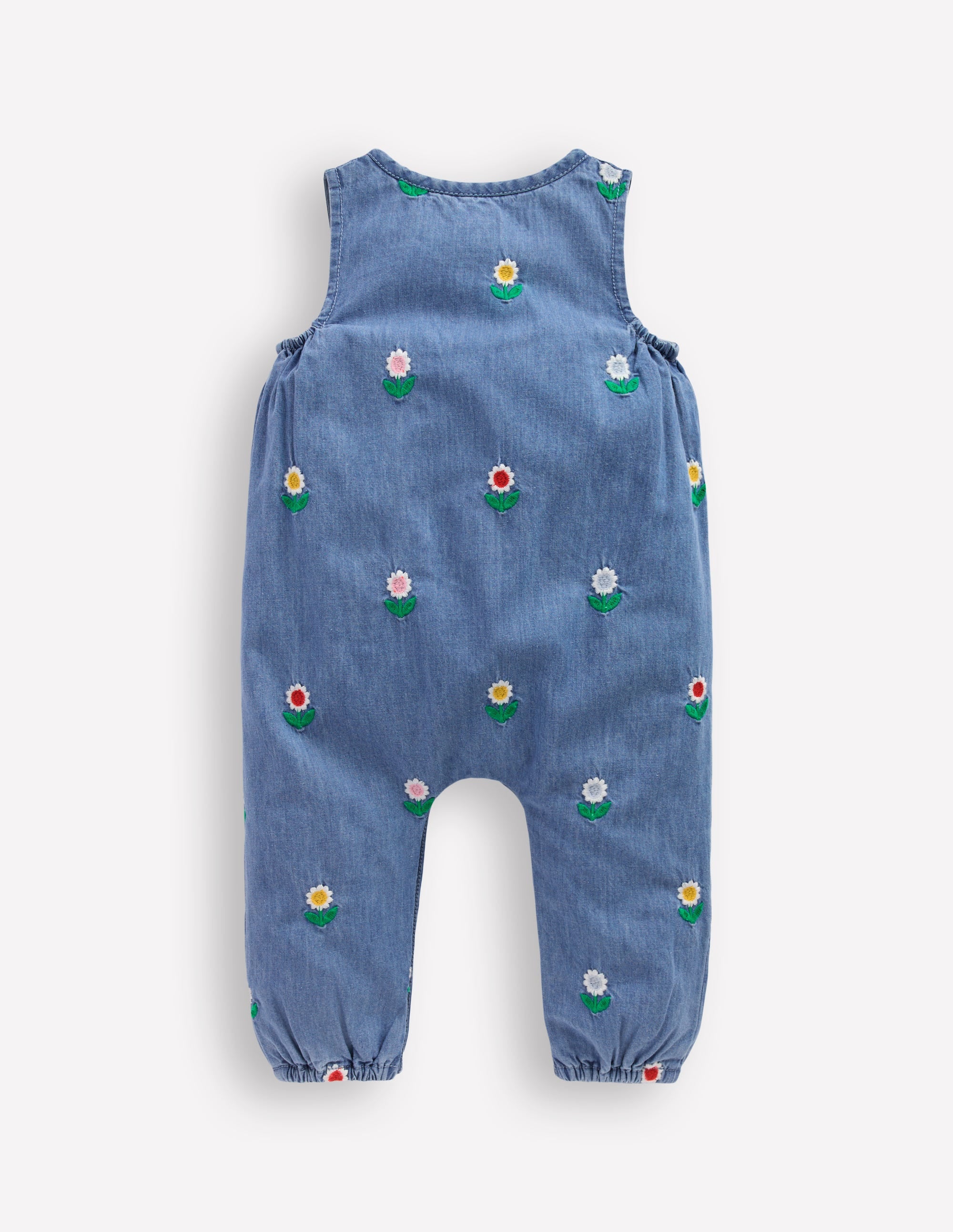 Bestickter Chambray-Strampler-Blumenstickerei Chambray - Image 2