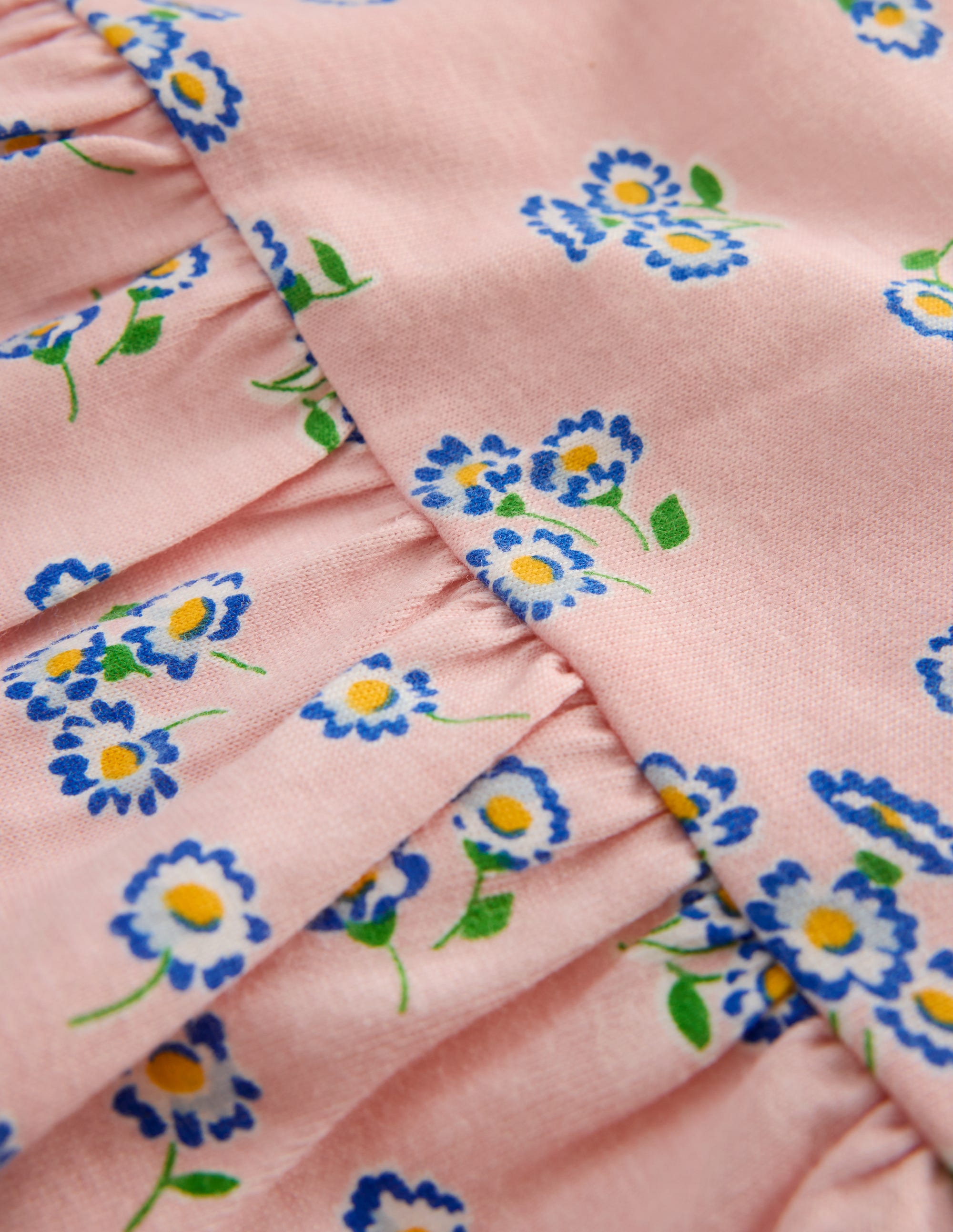 Jerseykleid mit Lochstickerei-Rosa, Filigranes Blumenmuster - Image 3