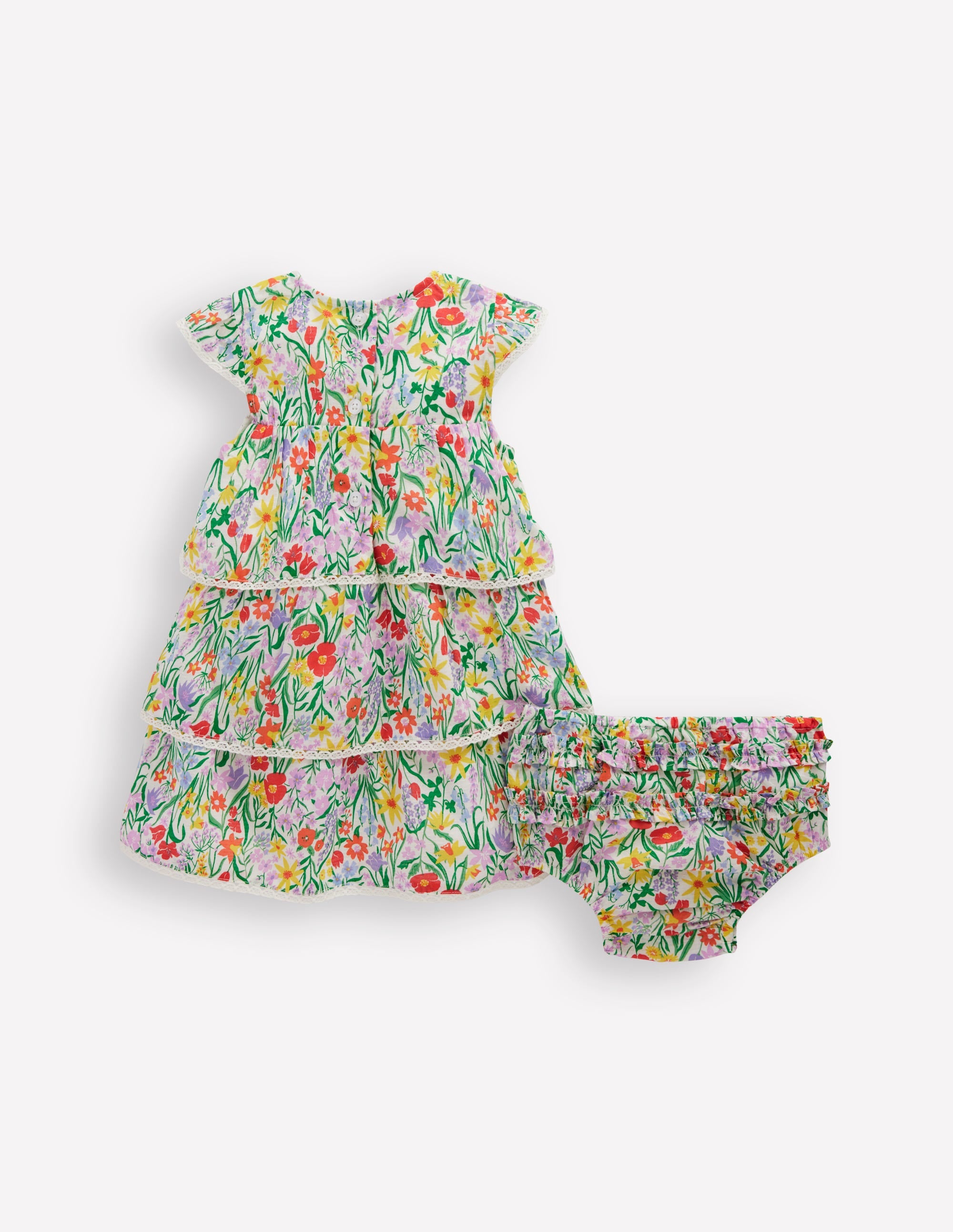 Robe tissée à volants-Motif Spring Floral multi - Image 2