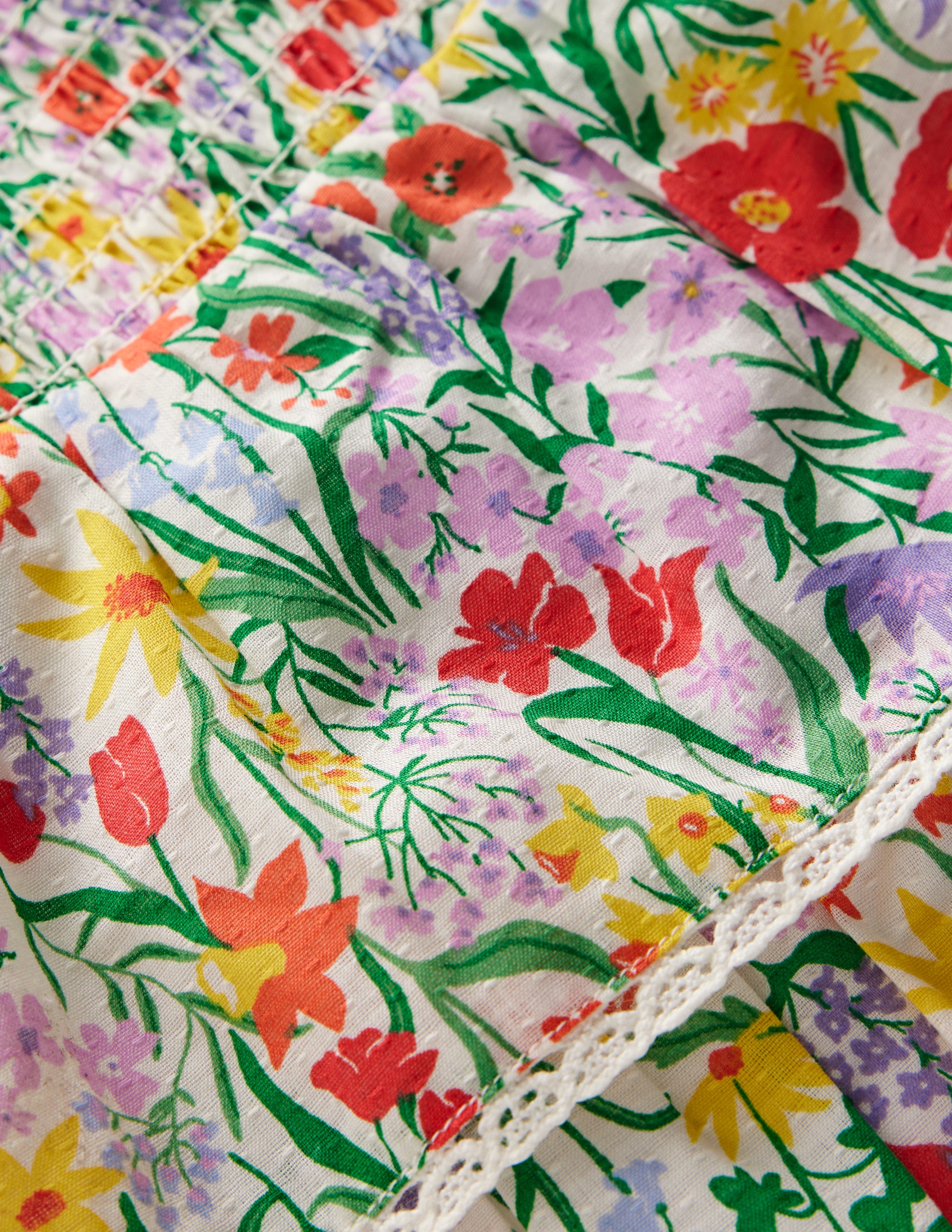 Robe tissée à volants-Motif Spring Floral multi - Image 3