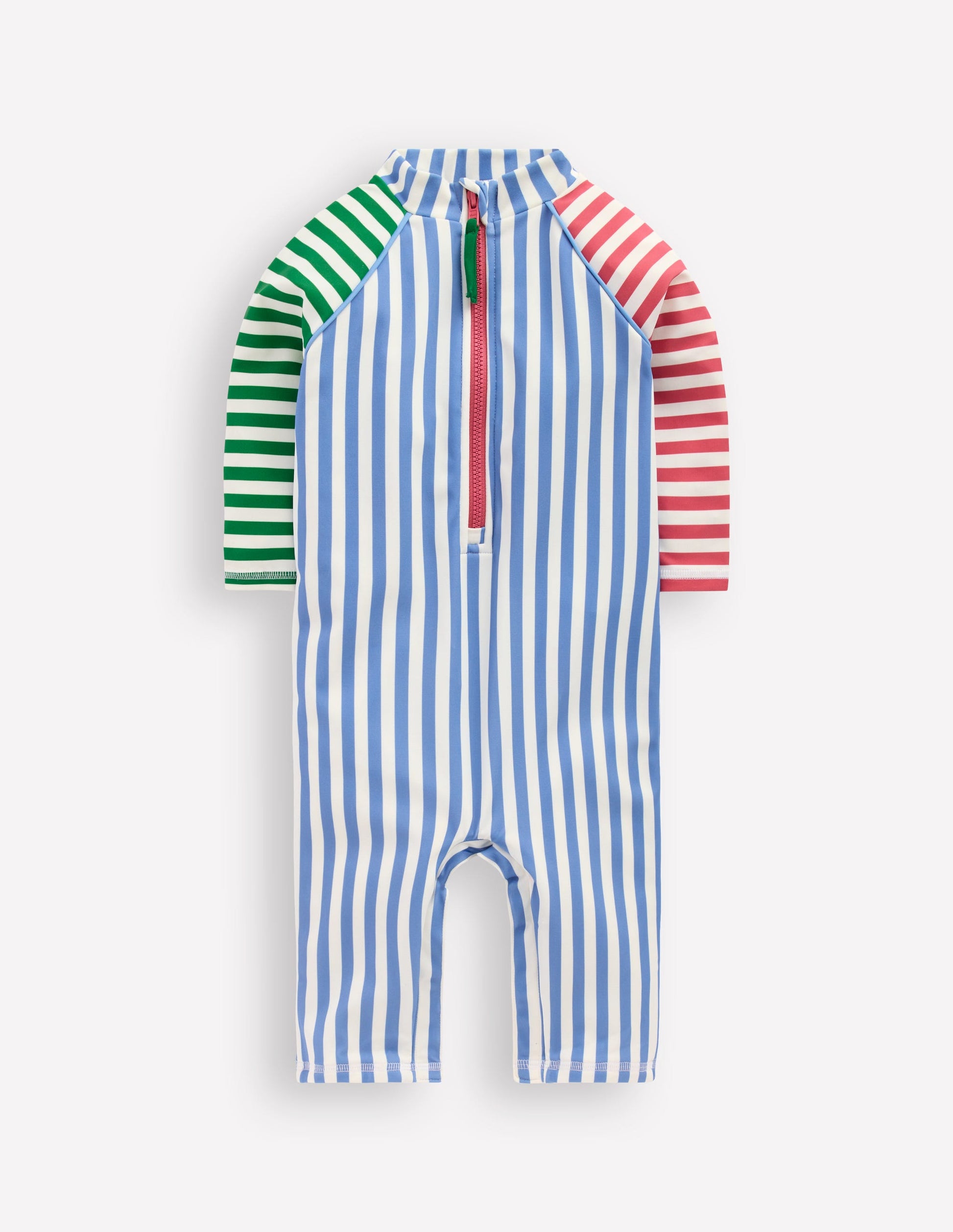 Logo Sun Safe Surfsuit-Hotchpotch Stripe-1
