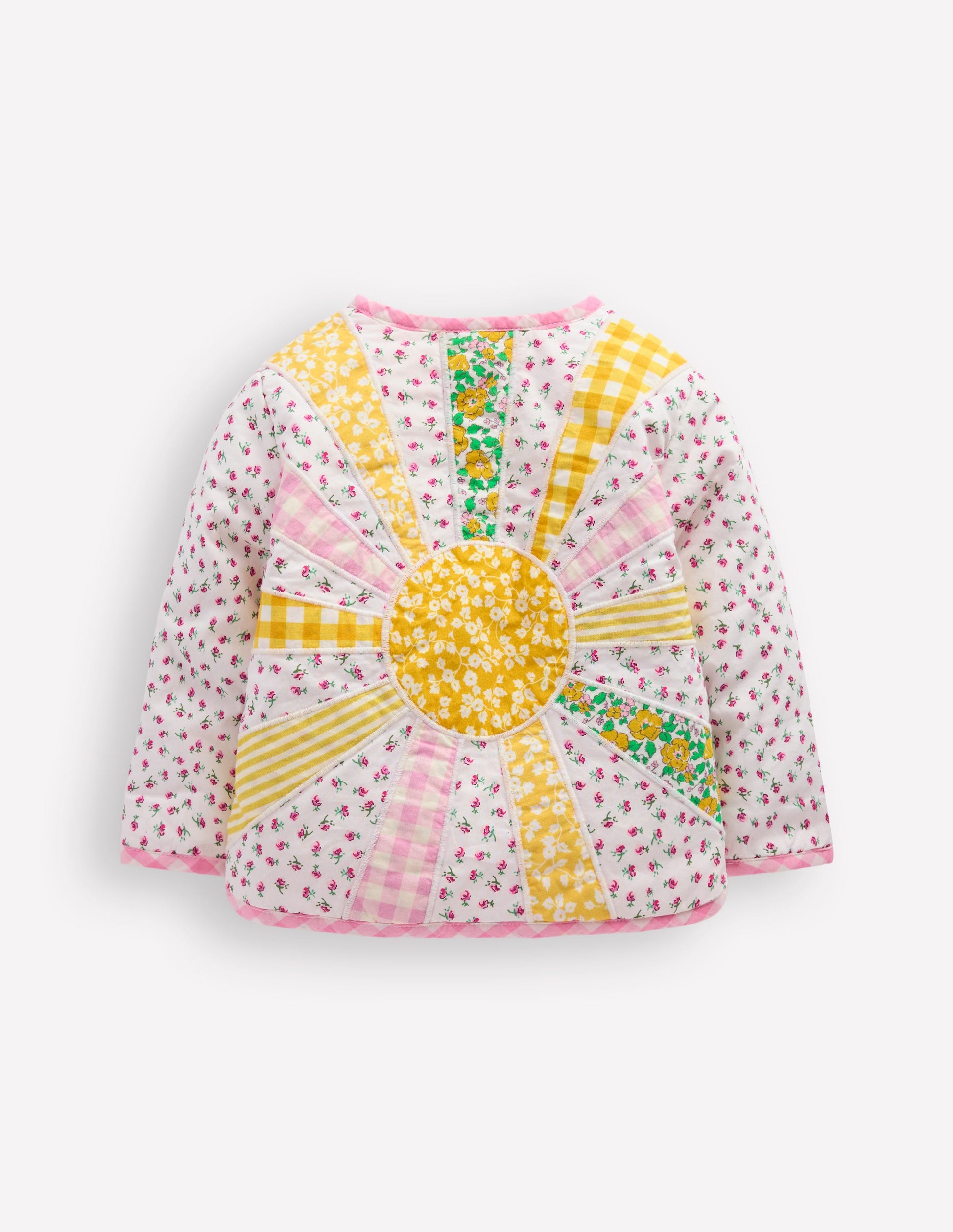 Appliqué Quilted Jacket-Patchwork Ditsy Sun-2