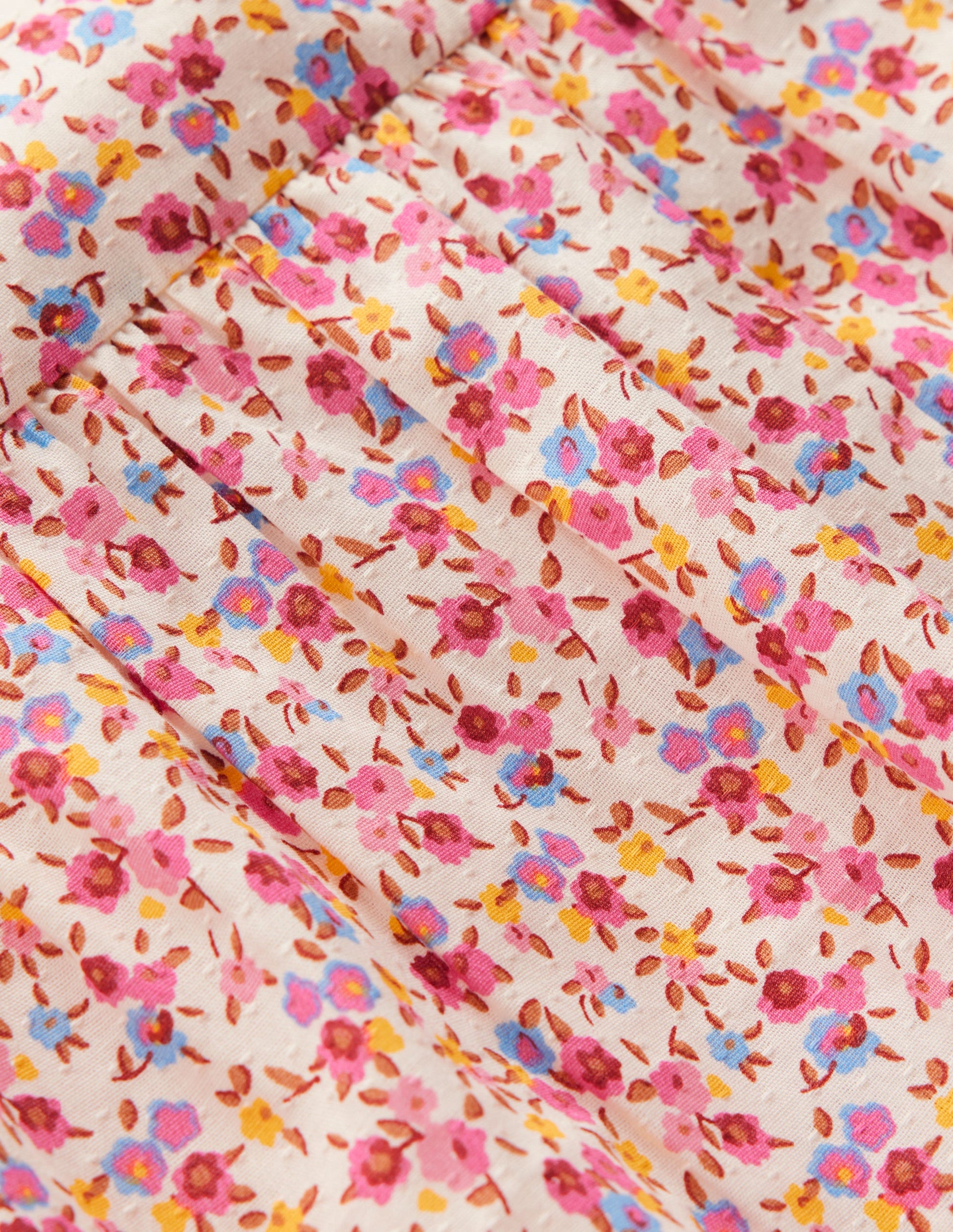 Gewebtes Spielset mit Pumphose-Rosa, Filigranes Blumenmuster-3