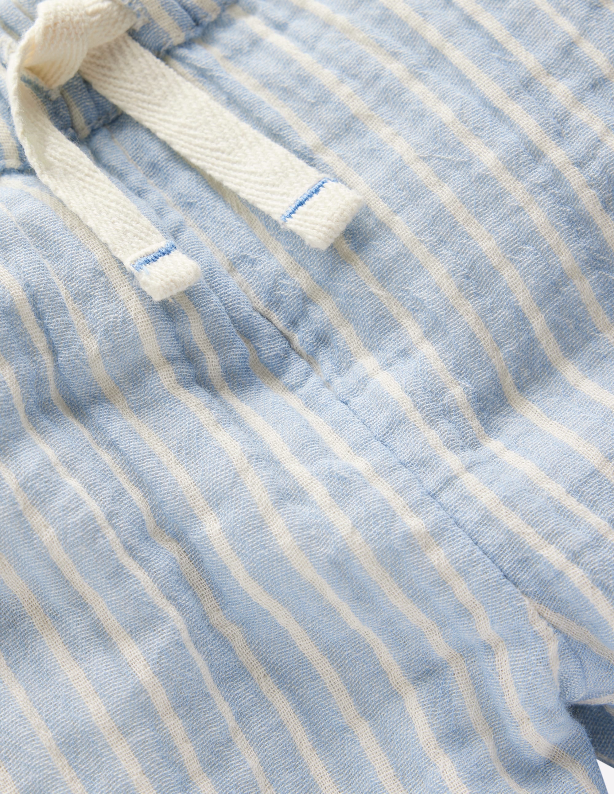 Doppeltuch-Hose-Hellblau Streifen - Image 3