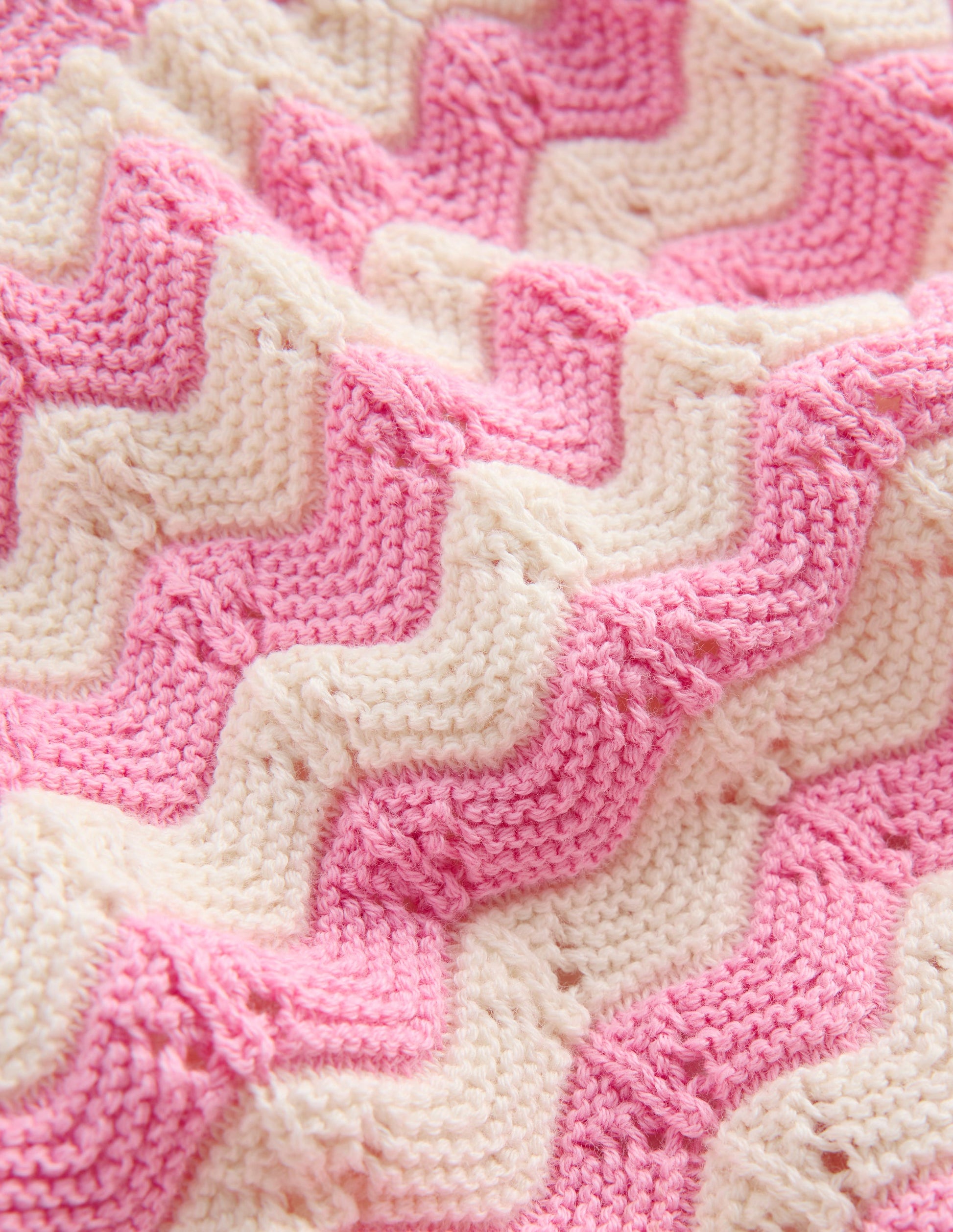 Pointelle Knitted Play Set-Pink Wave-3