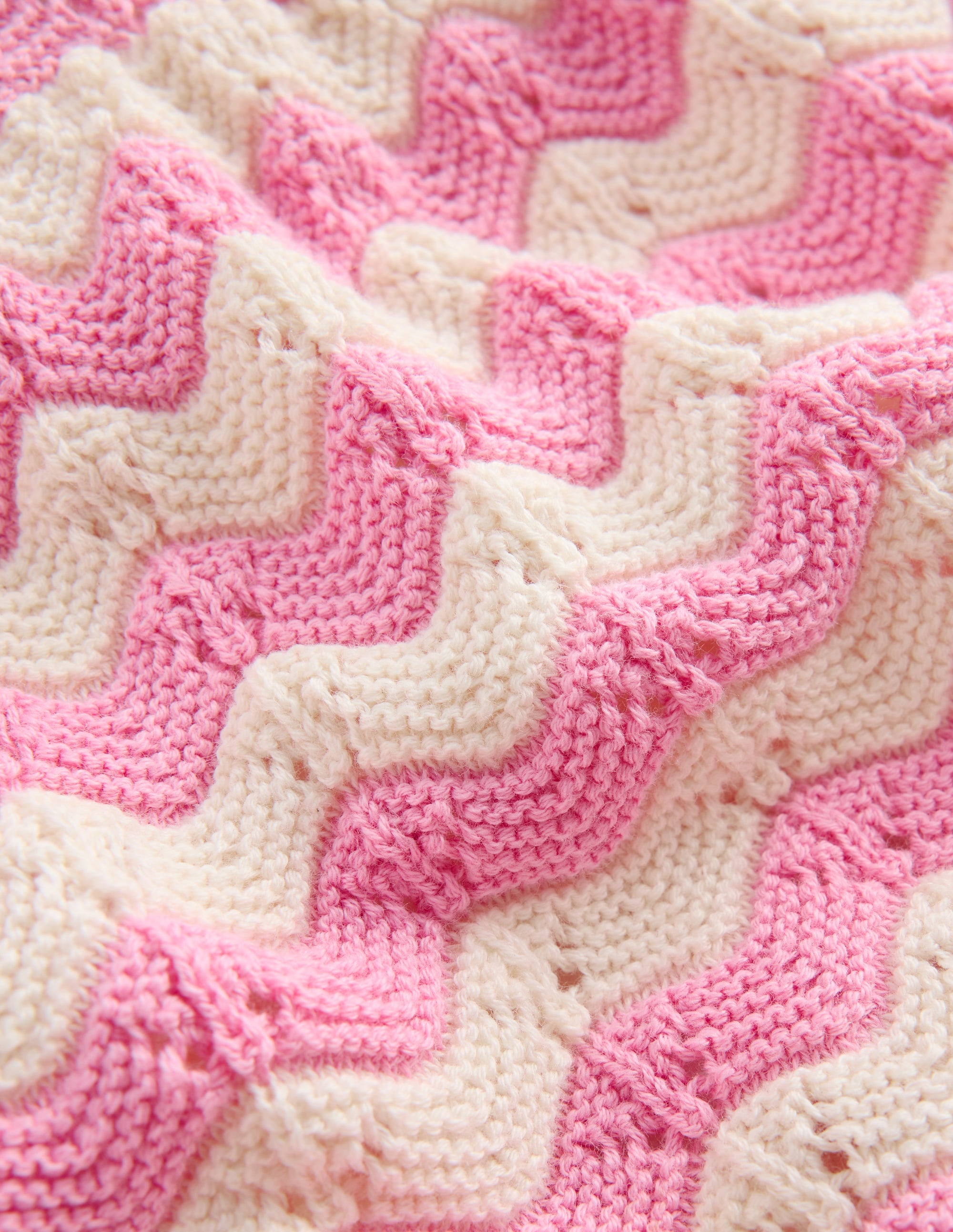 Spielset aus Pointelle-Strick-Rosa Welle - Image 3