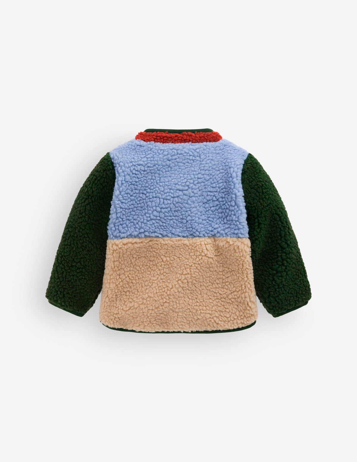 Cosy Borg Jacket-Colourblock - Image 3