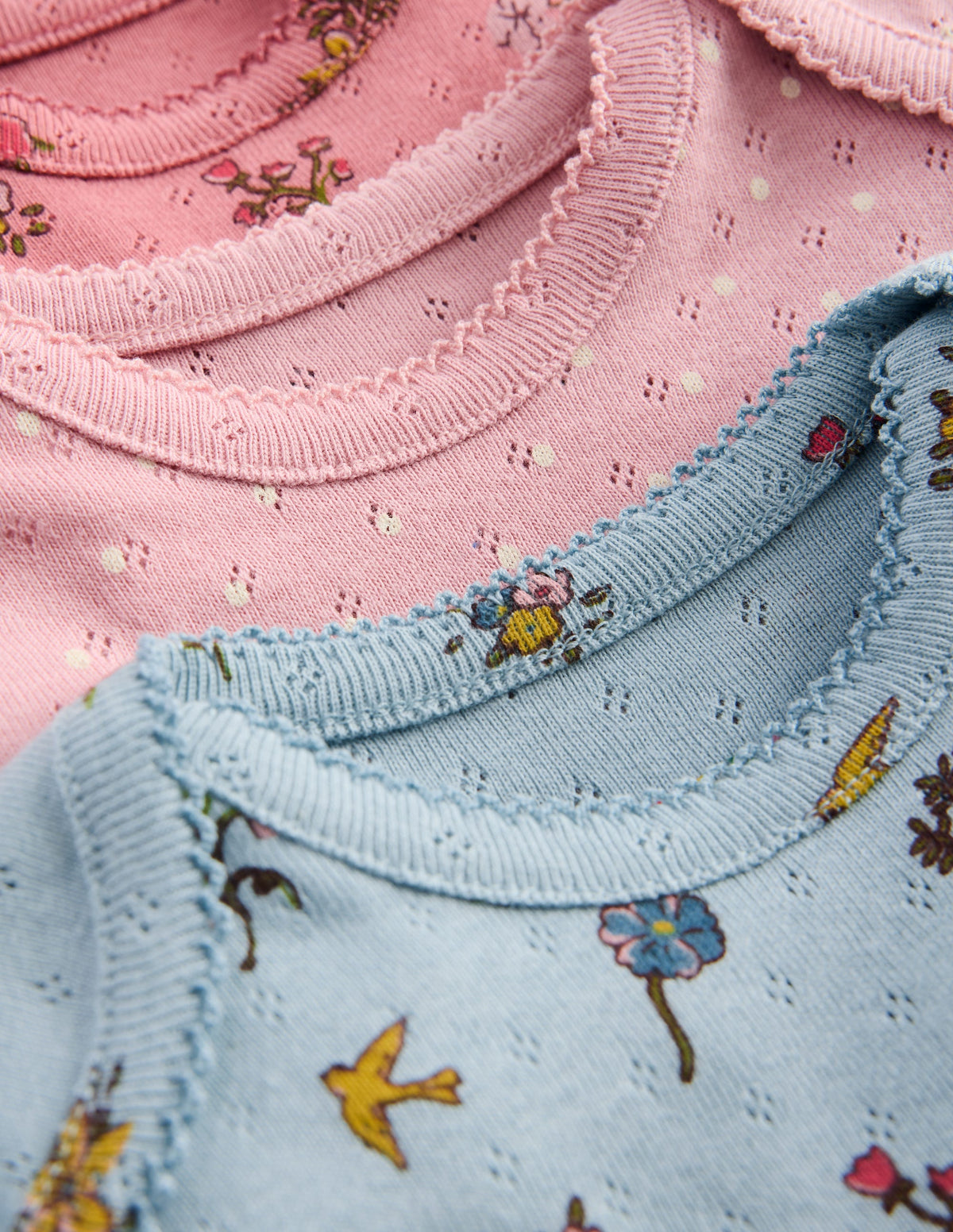 Pointelle-Bodys im 3er-Pack-Rosa Blumenmuster - Image 2