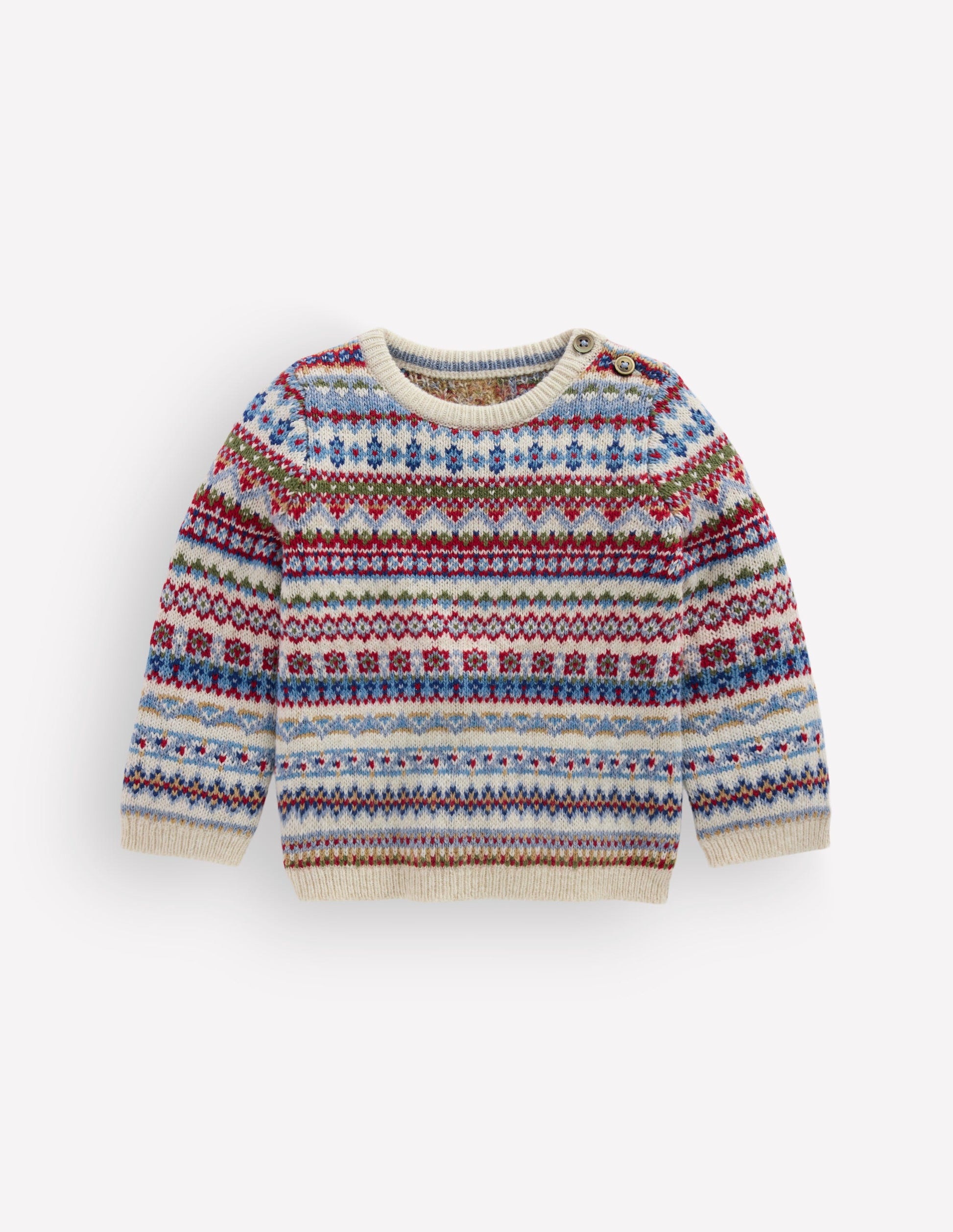 Fair-Isle-Pullover-Bunt Sanftes Fair-Isle-3