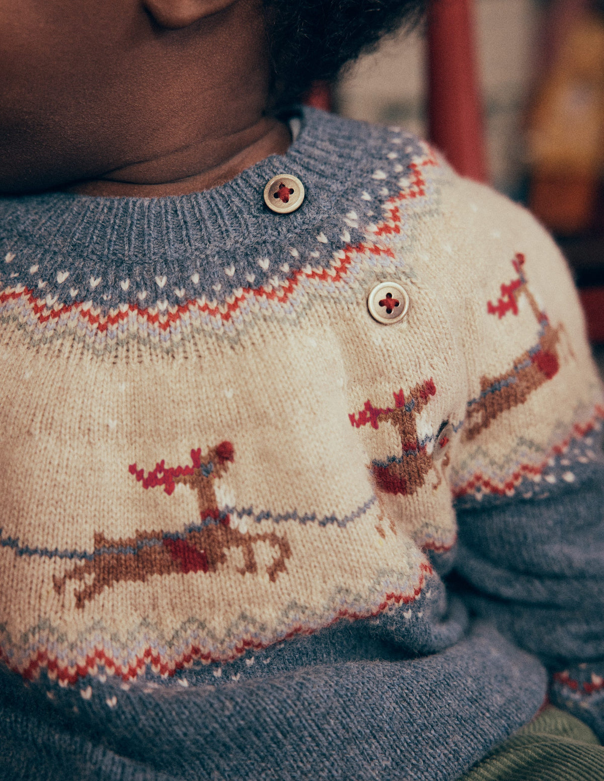 Fair-Isle-Pullover-Denim-Blau Meliert Postamt Am Nordpol-1