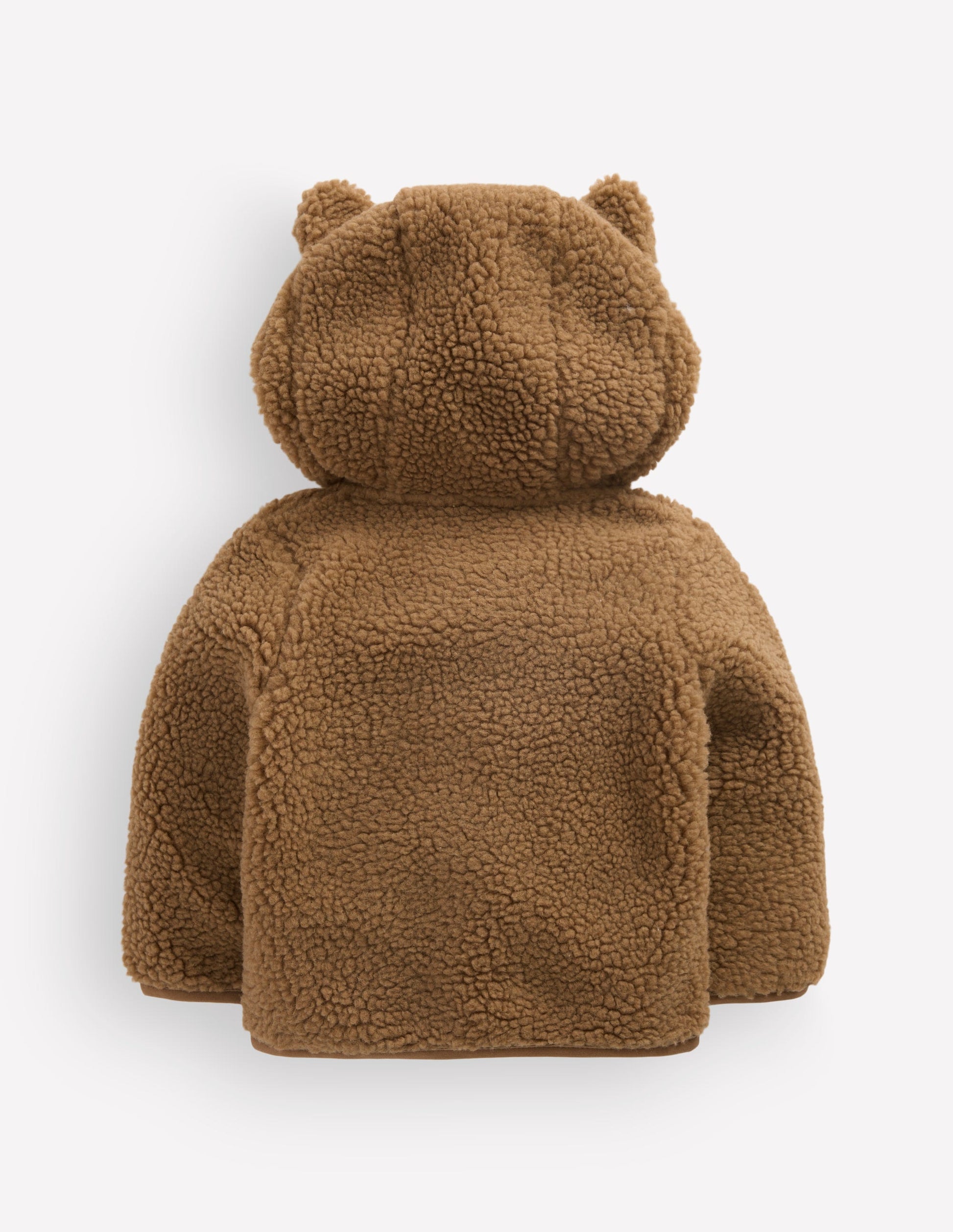 Originelle, kuschelige Teddyfell-Jacke-Braun Eule-5